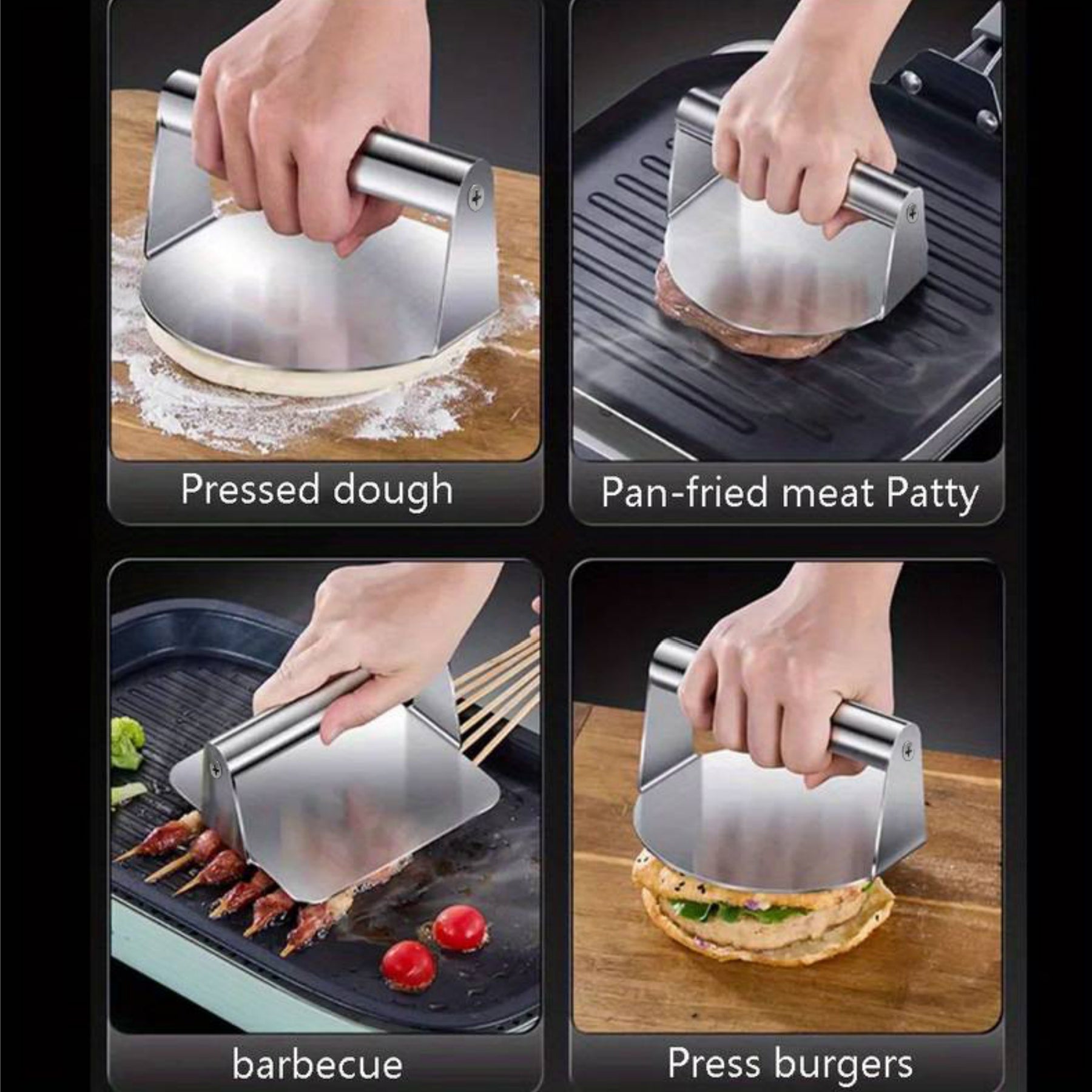 Stainless Steel Meat Press