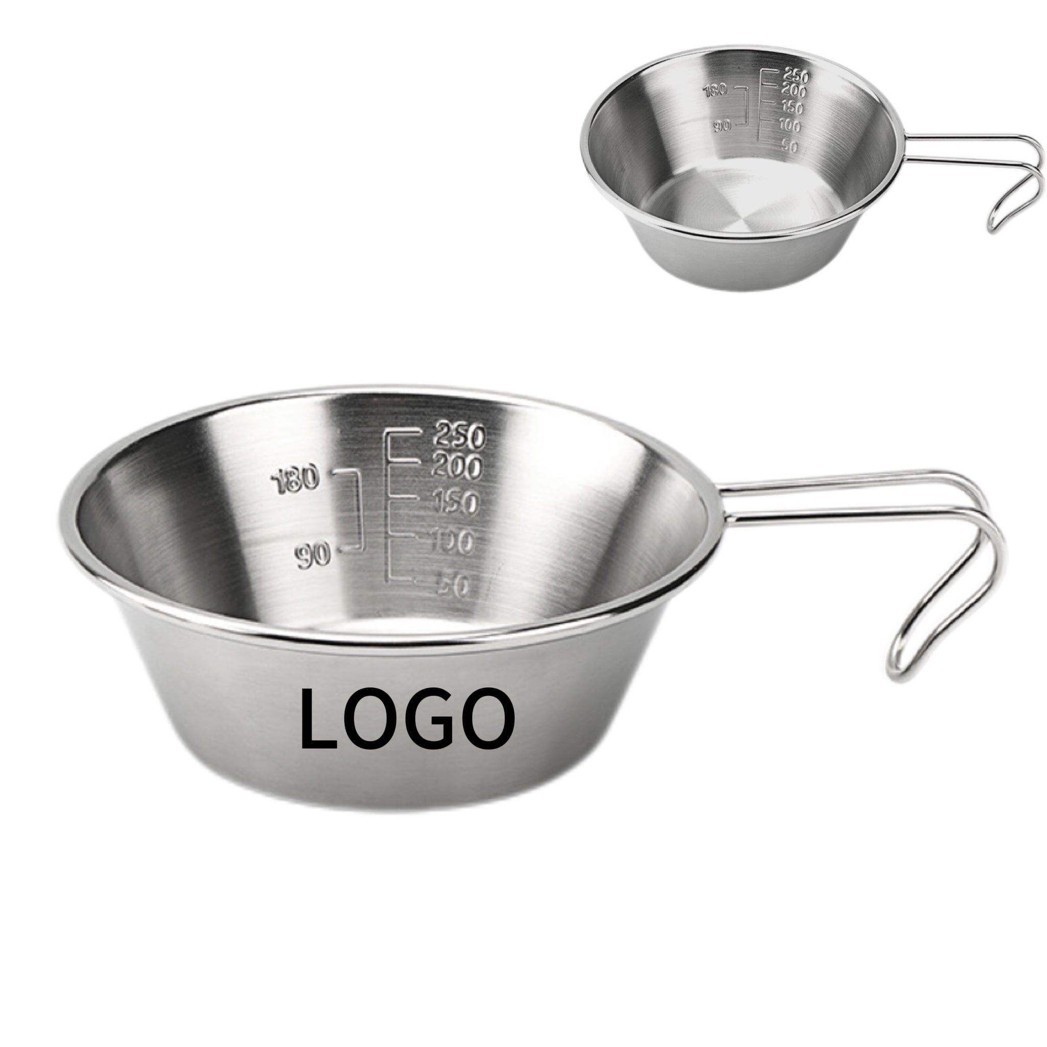 304 Stainless Steel Outdoor Camping Salad Bowl