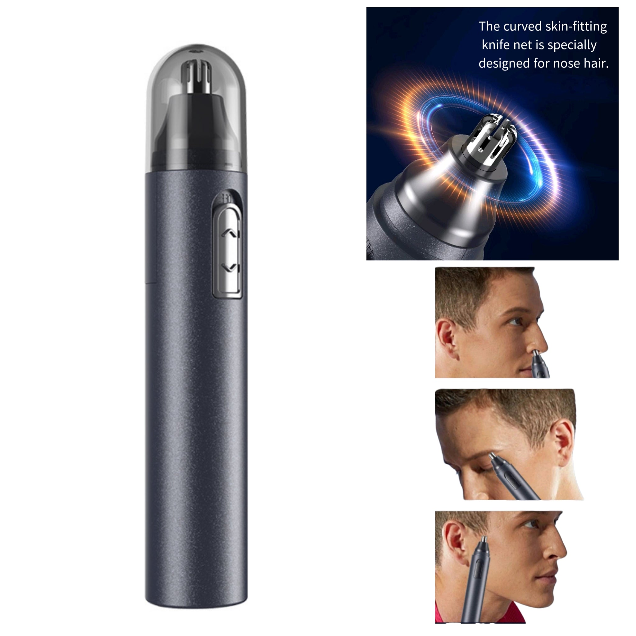 Waterproof & Painless Electric Nose Hair Trimmer For Men