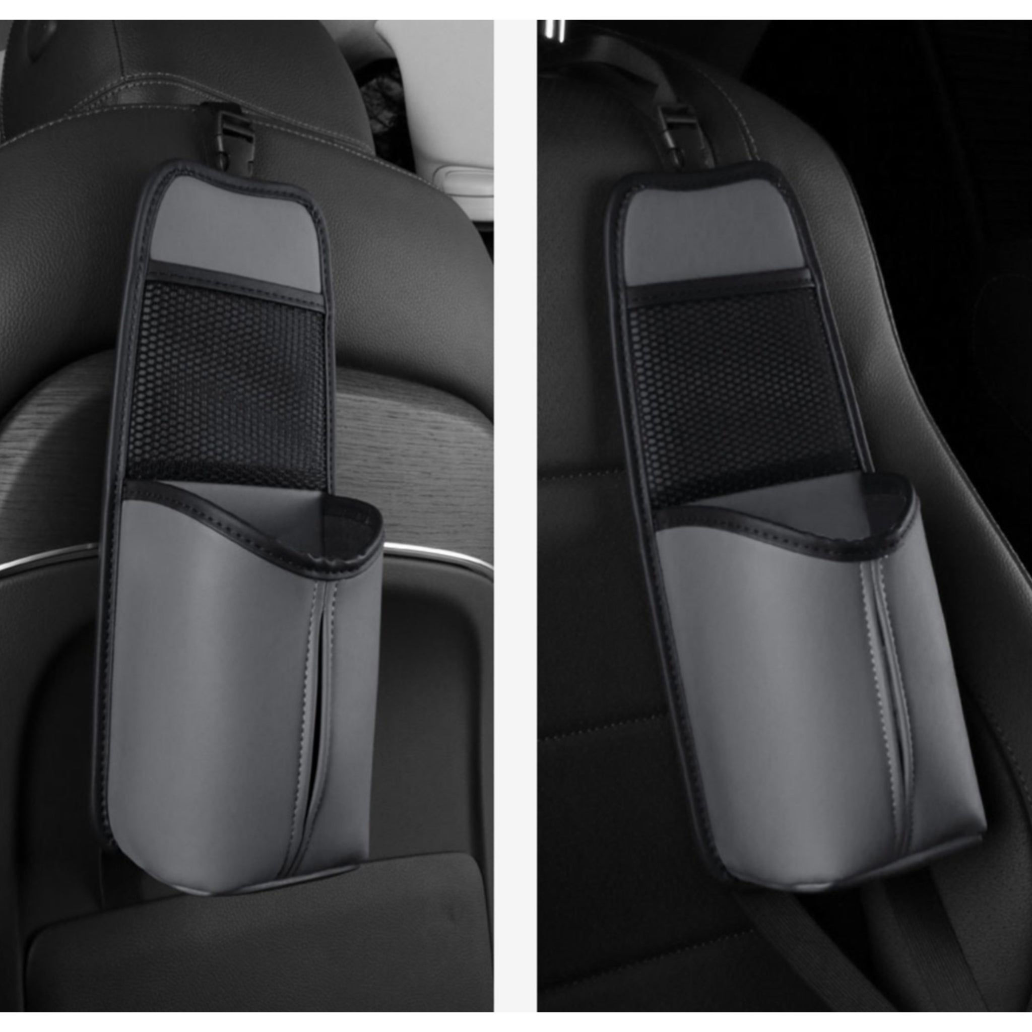 Genuine Leather Organizer Car Seat Side Backseat