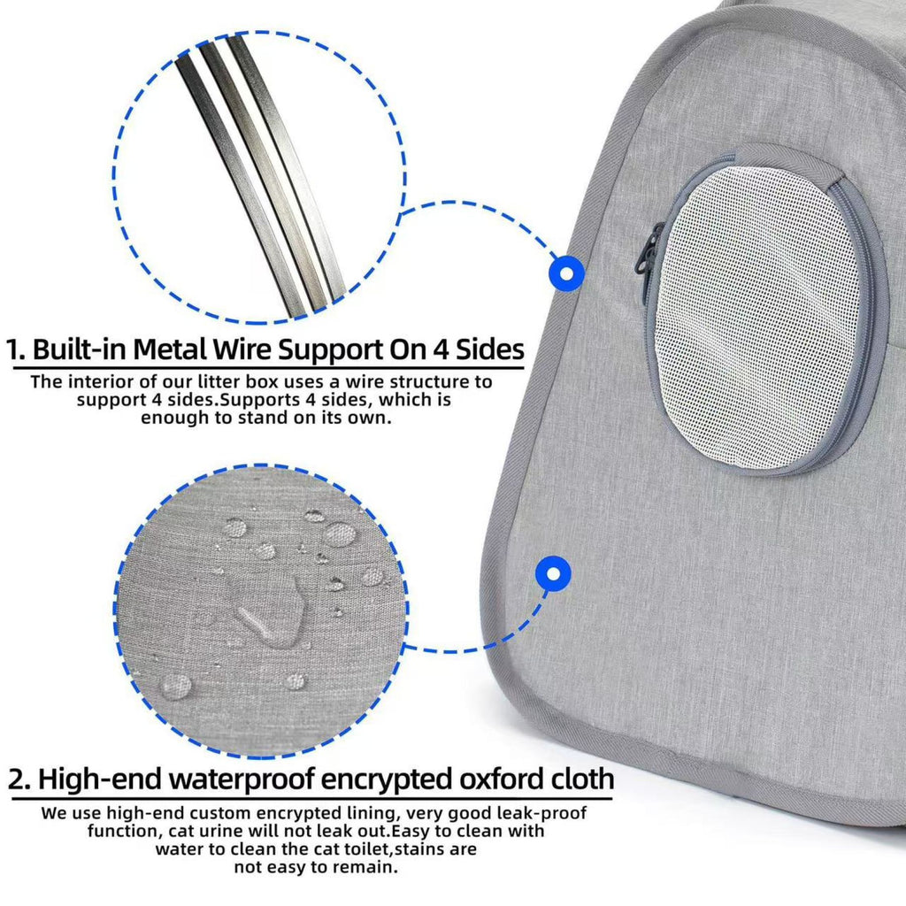 Foldable And Portable Cat Litter Box