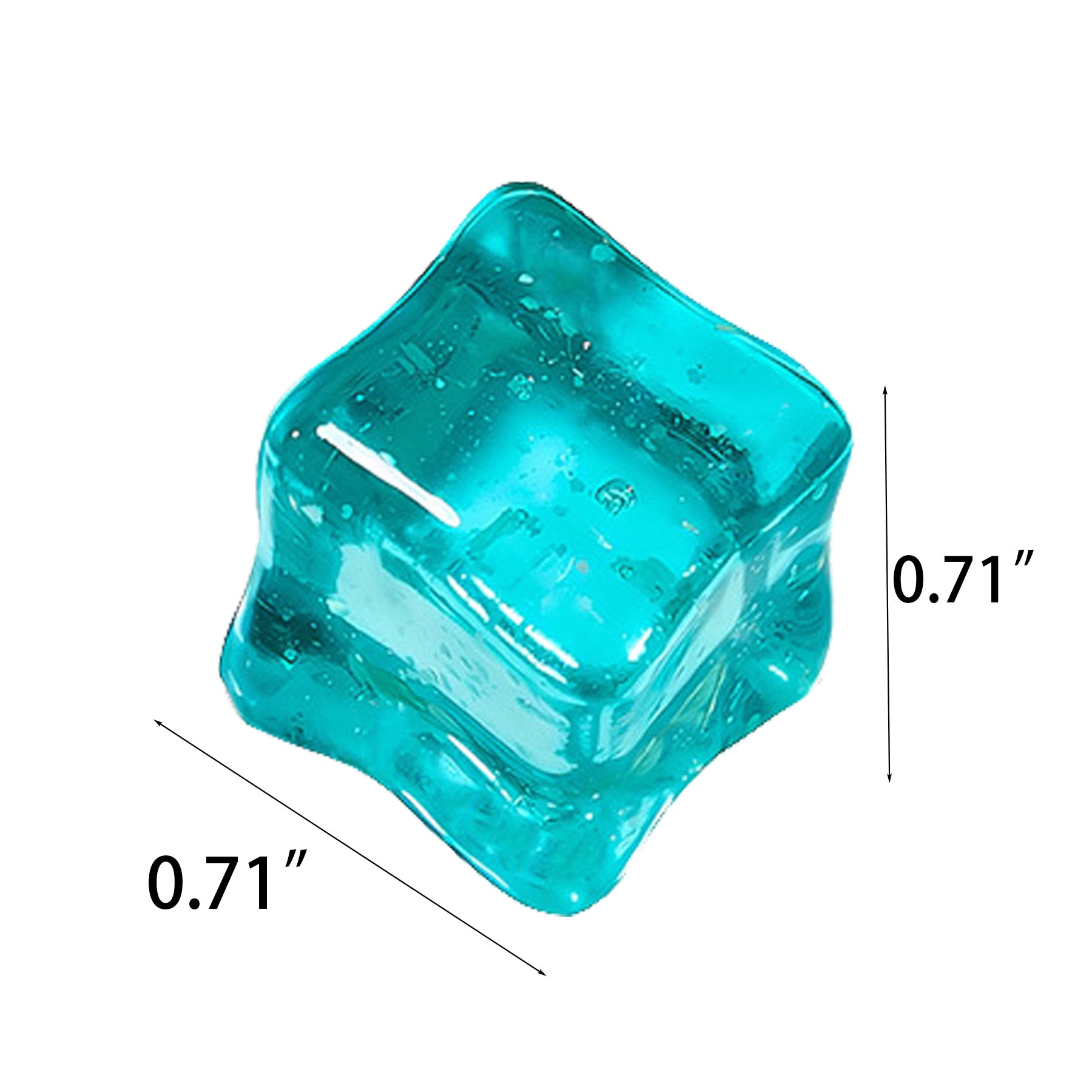 Glowing Glitter Ice Cubes