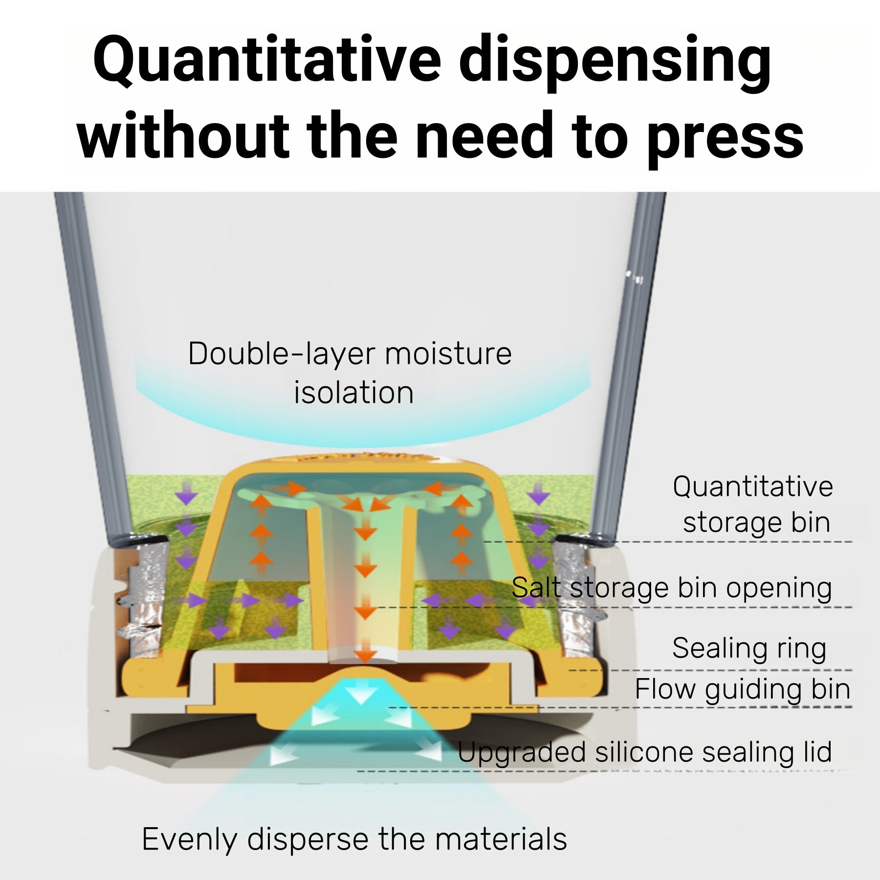 Quantitative Glass Salt Shaker