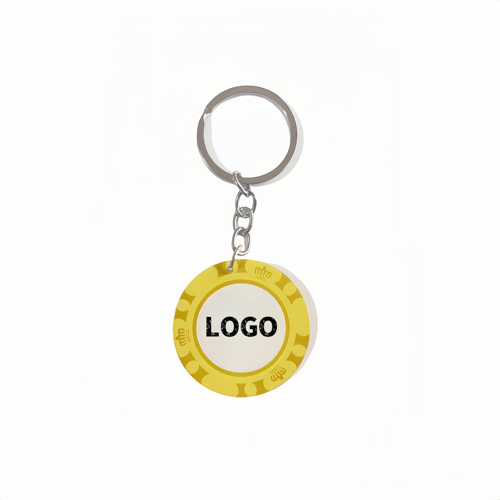 Casino Chip-Style Keychain