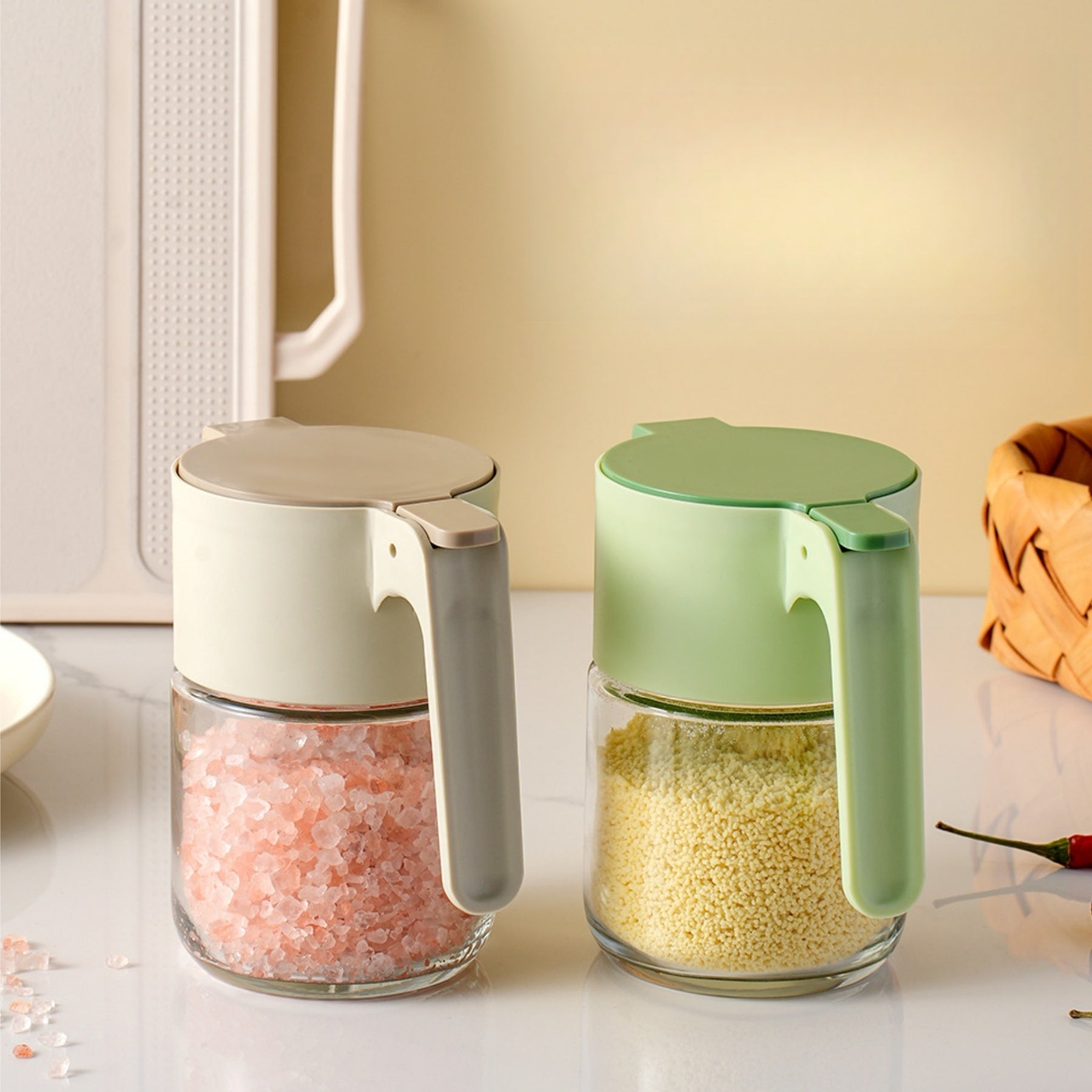 Glass Moisture - proof Seasoning Jars