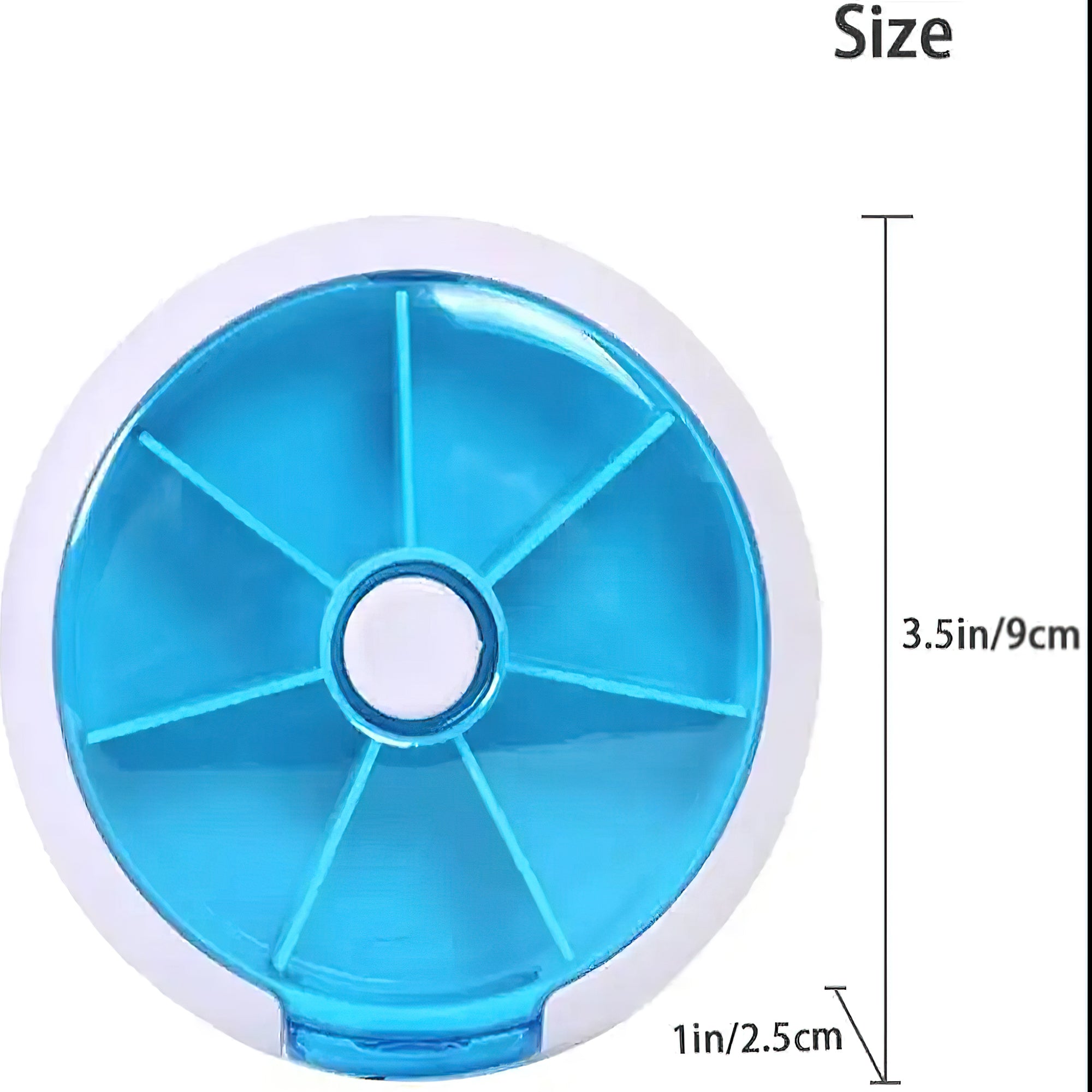 7 Compartment 7 Day Pill Storage Case