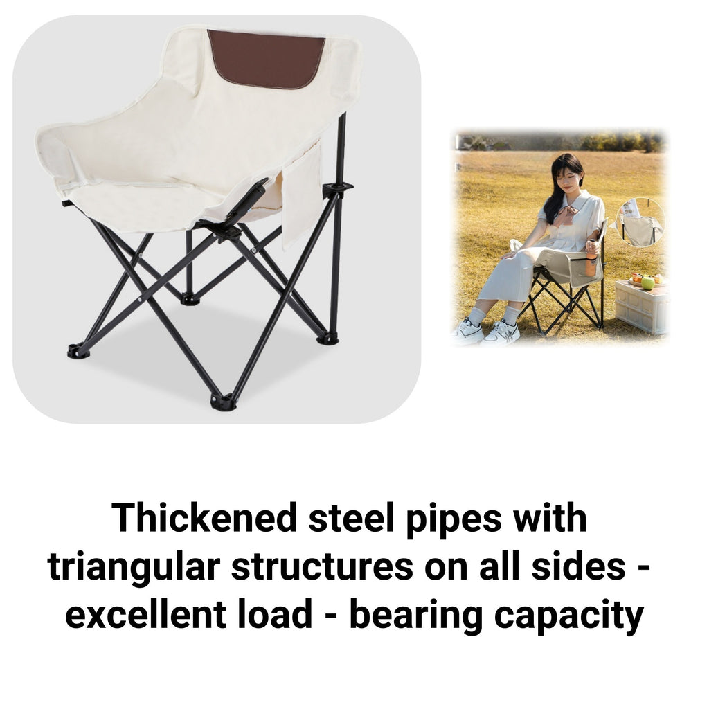 Outdoor Portable Folding Moon Chair
