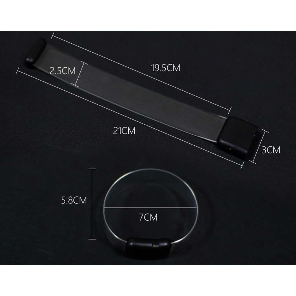 Transparent Luminous Wristband Magnetic Buckle