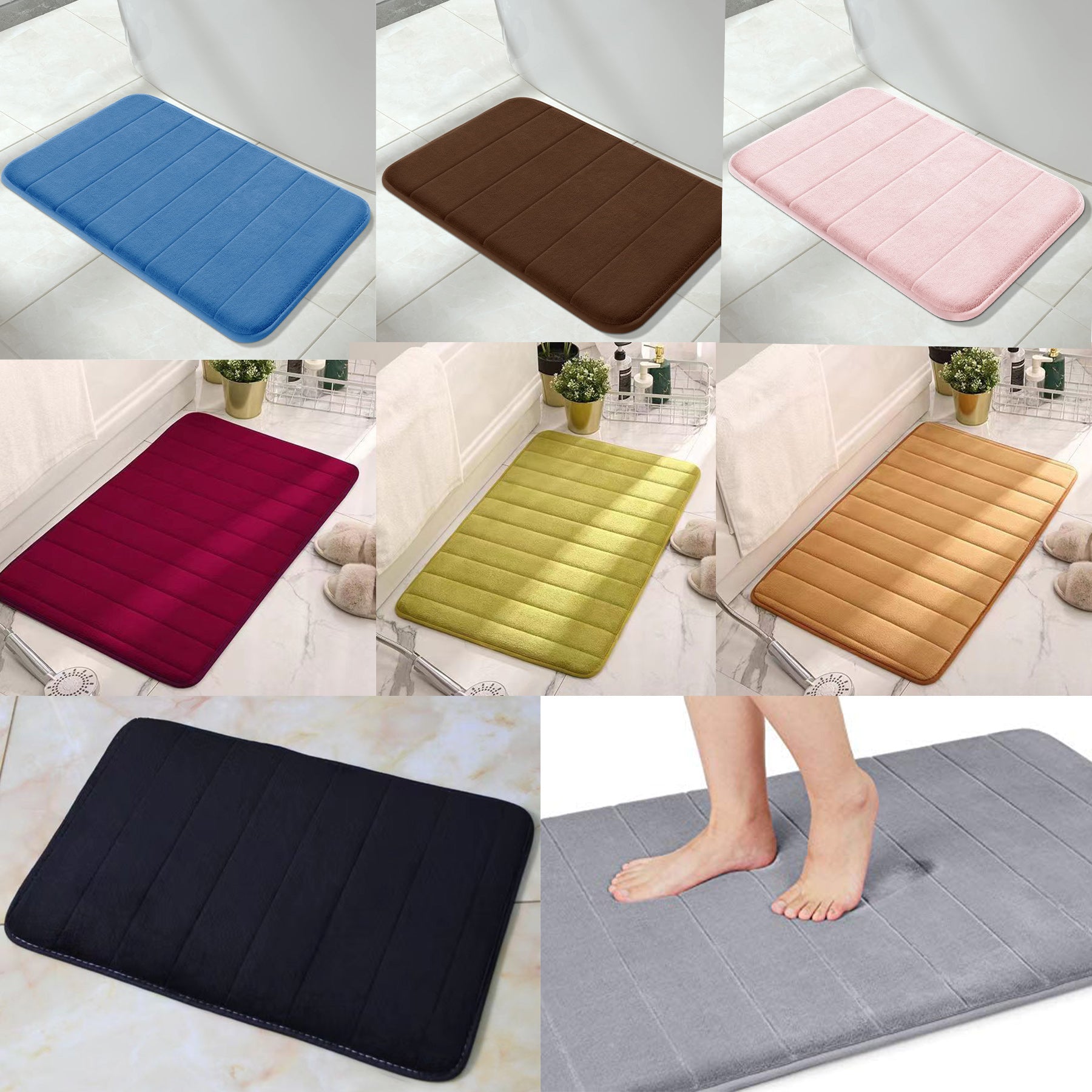 Large Memory Foam Bath Mat