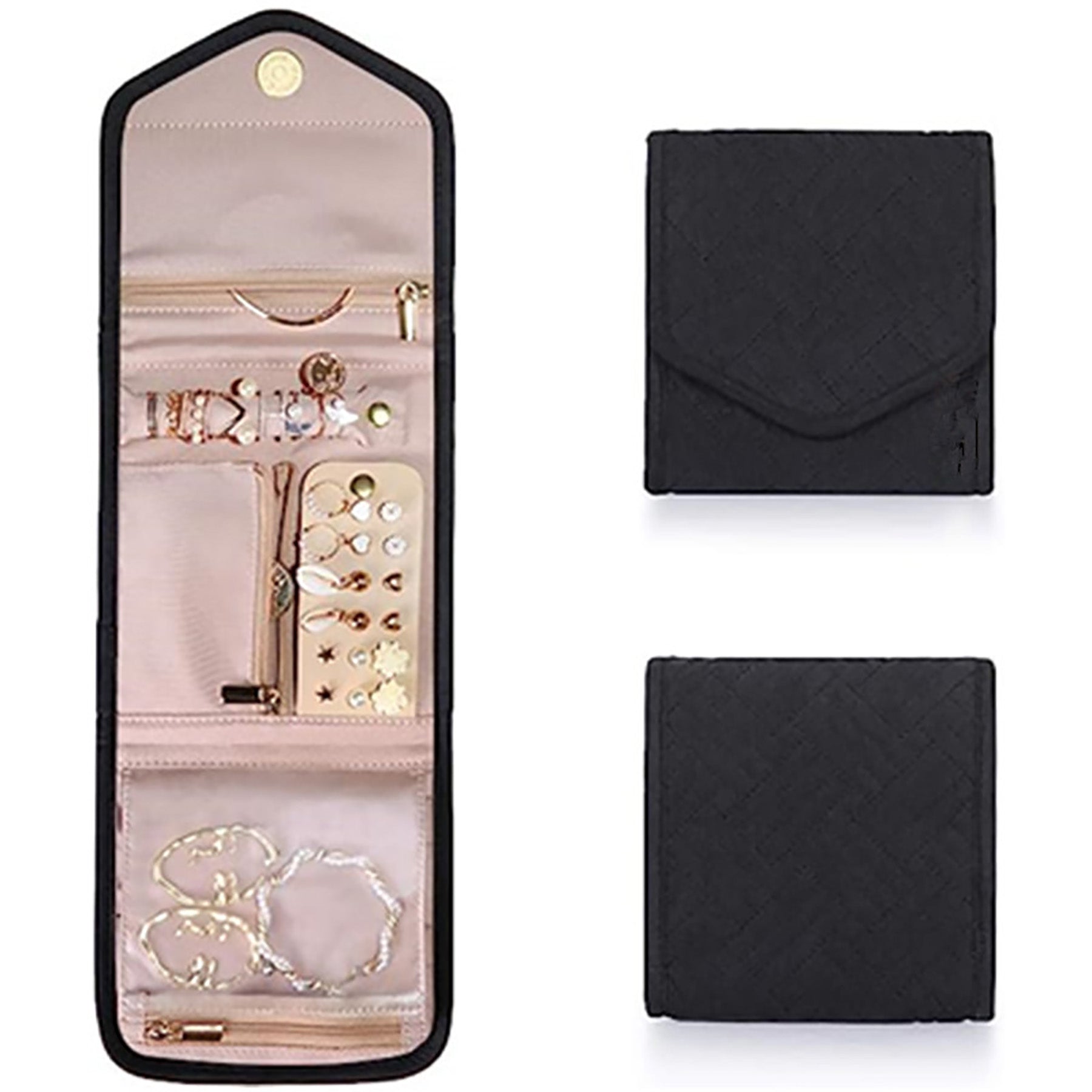 Travel Jewellery Organizer Roll Bag