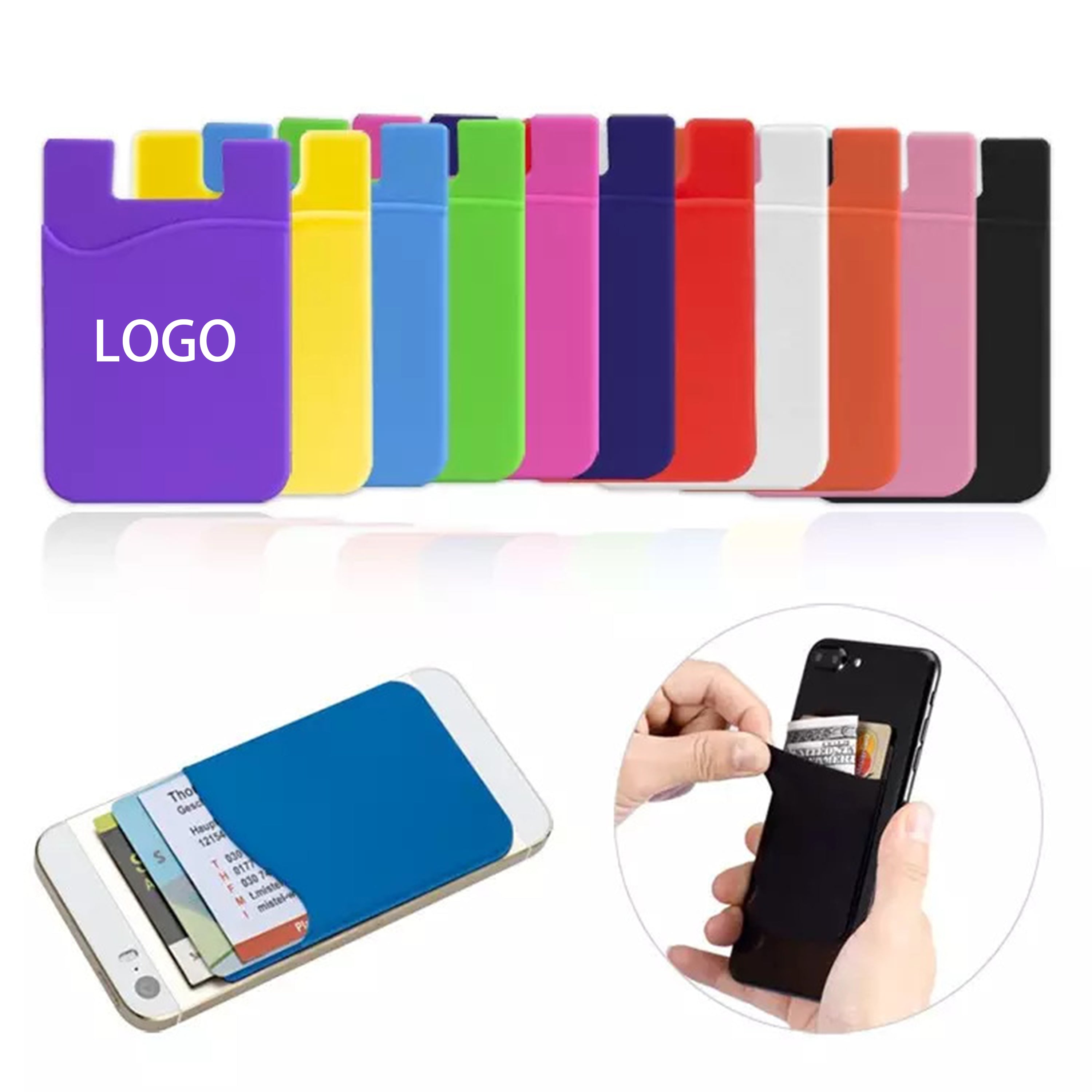 Slim And Stylish Silicone Card Holder For Smartphones