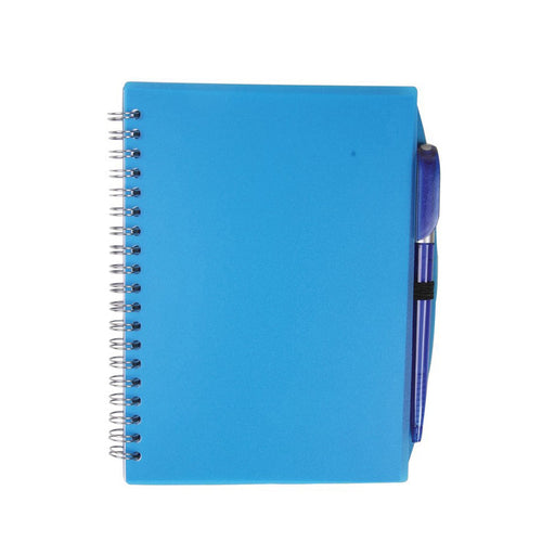 A5 PP Hardcover Spiral Notebook with Pen
