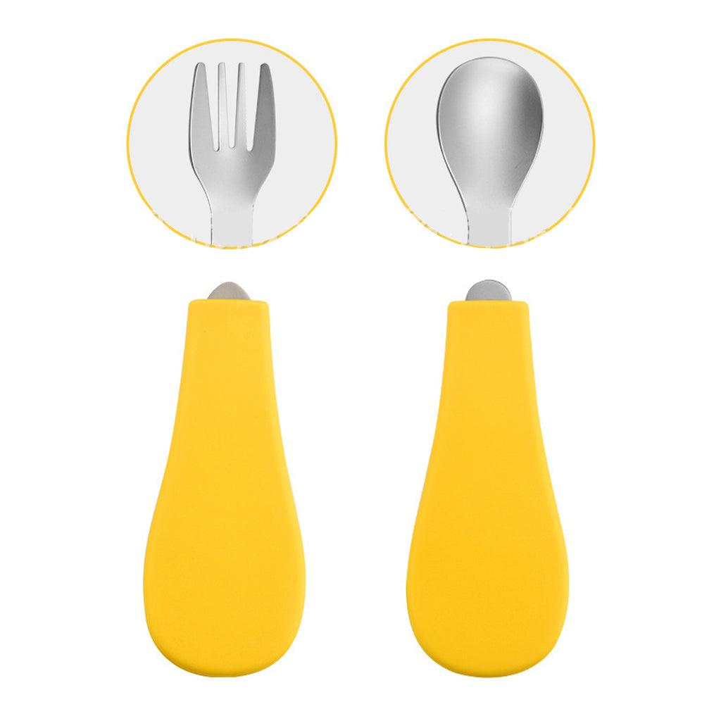 Folding Spoon And Fork Set With Keychain