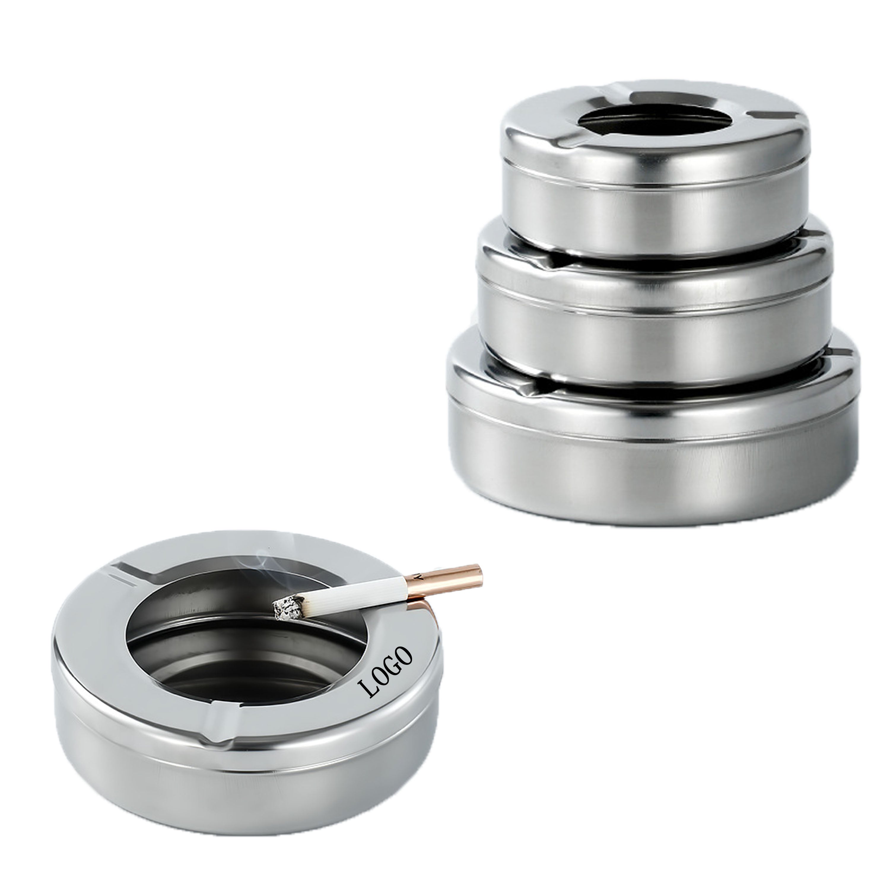 Stainless Steel Cigarette Ashtray