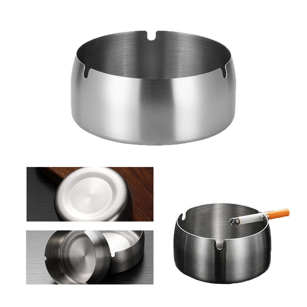 Windproof Stainless Steel Ashtray