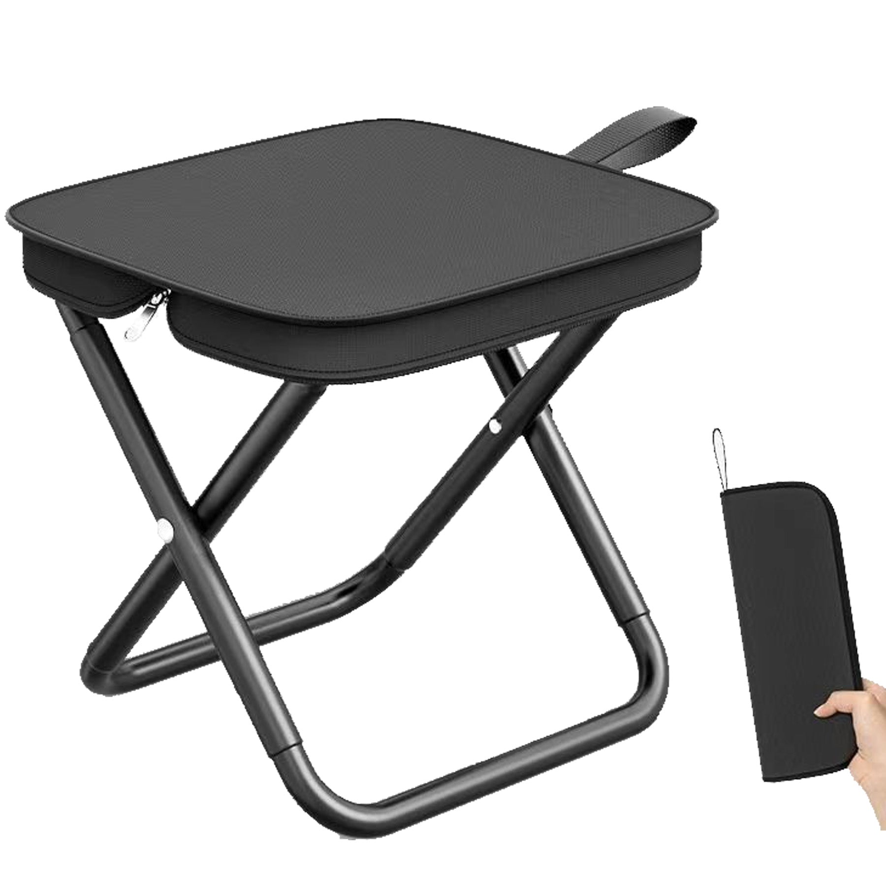 Portable Outdoor Zipper Hand Bag Folding Stool