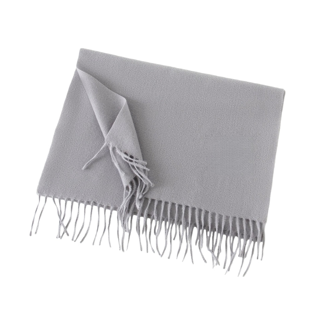 Warm Knitted Woven Scarf With Tassel