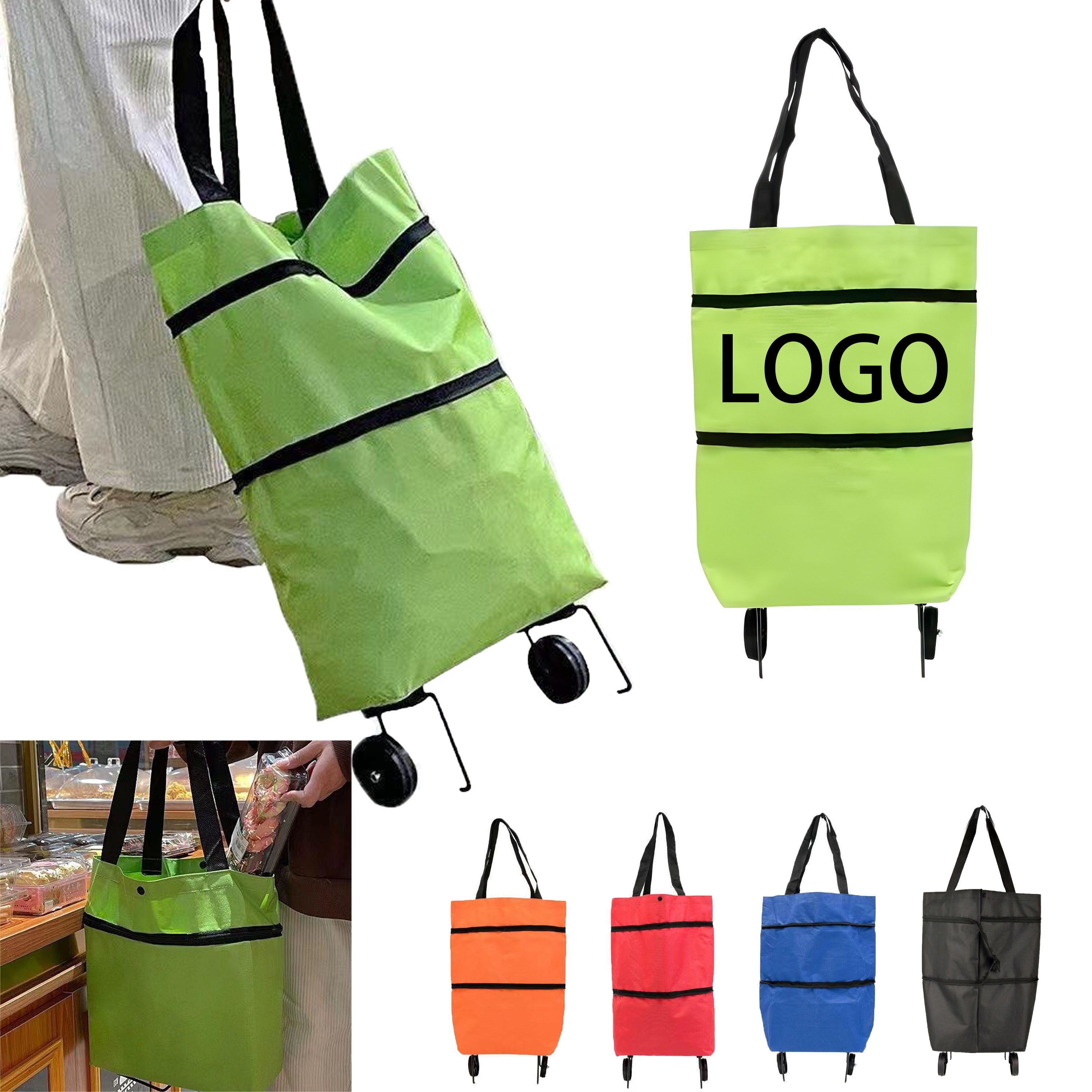 Foldable Grocery Shopping Wheeled Shopping Cart