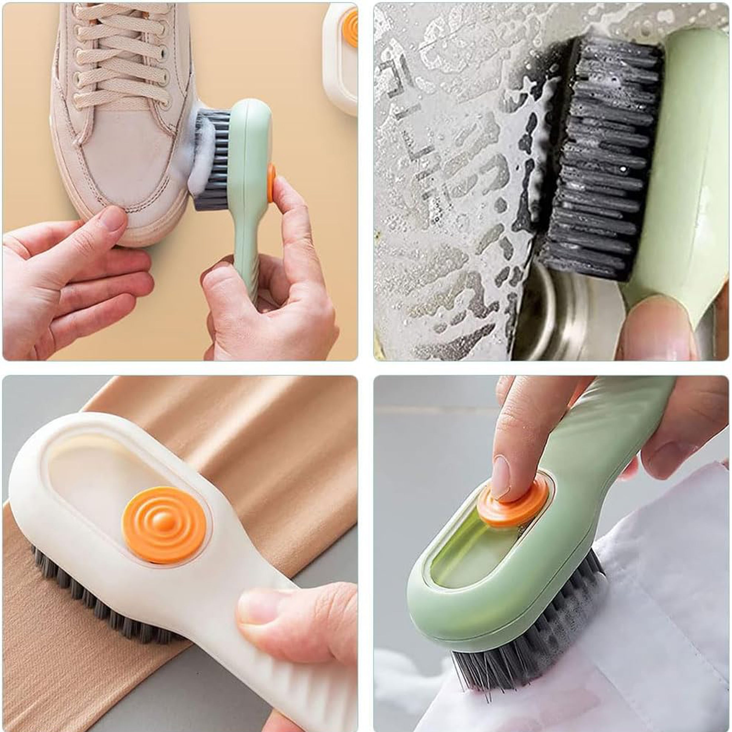 Multifunctional Shoe Brush With Liquid Box