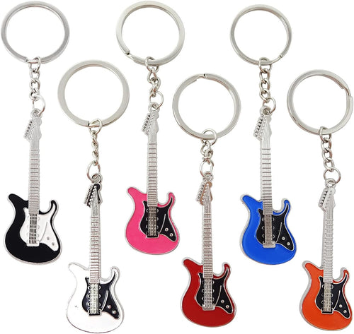 Alloy Guitar Keychain