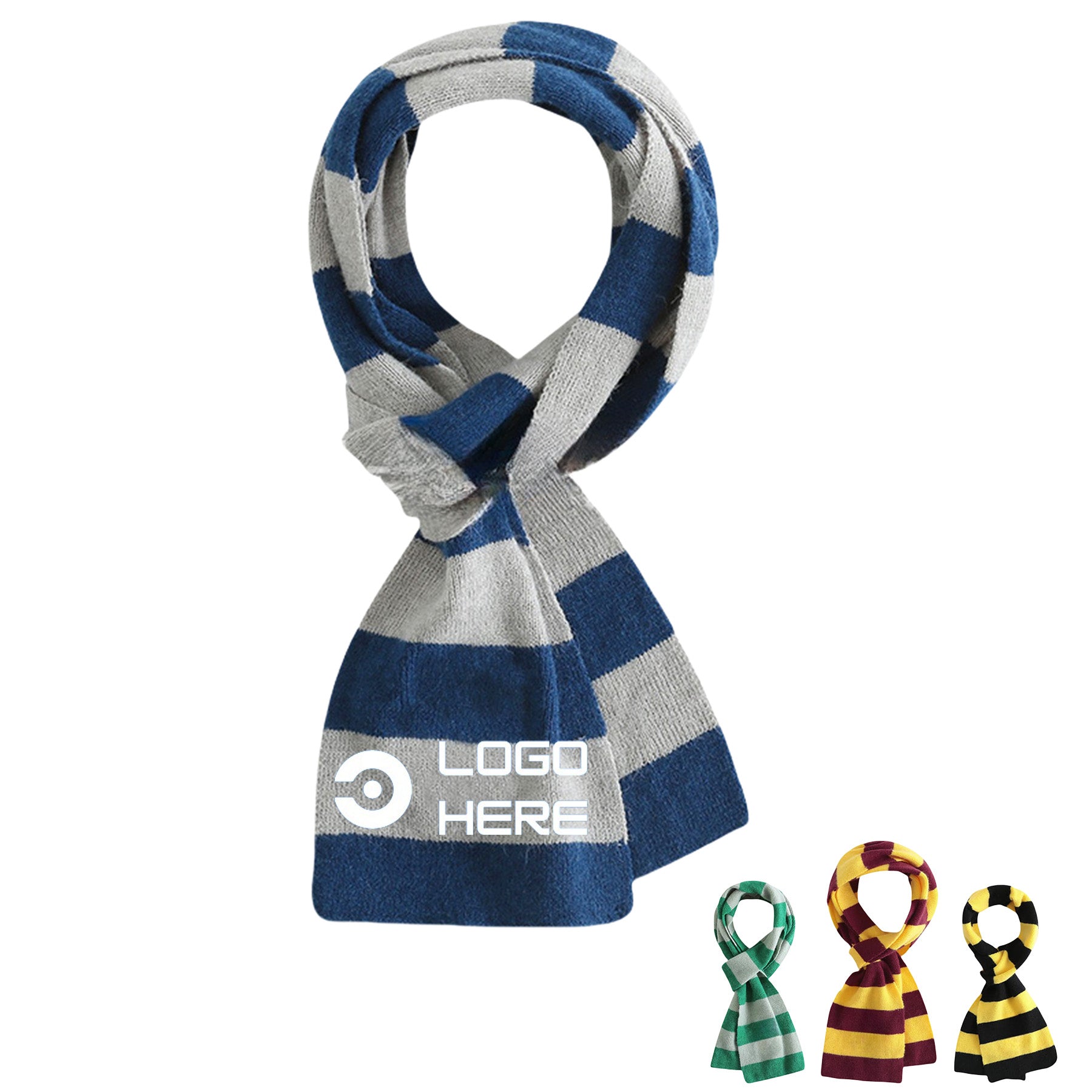 Warm Striped Scarf