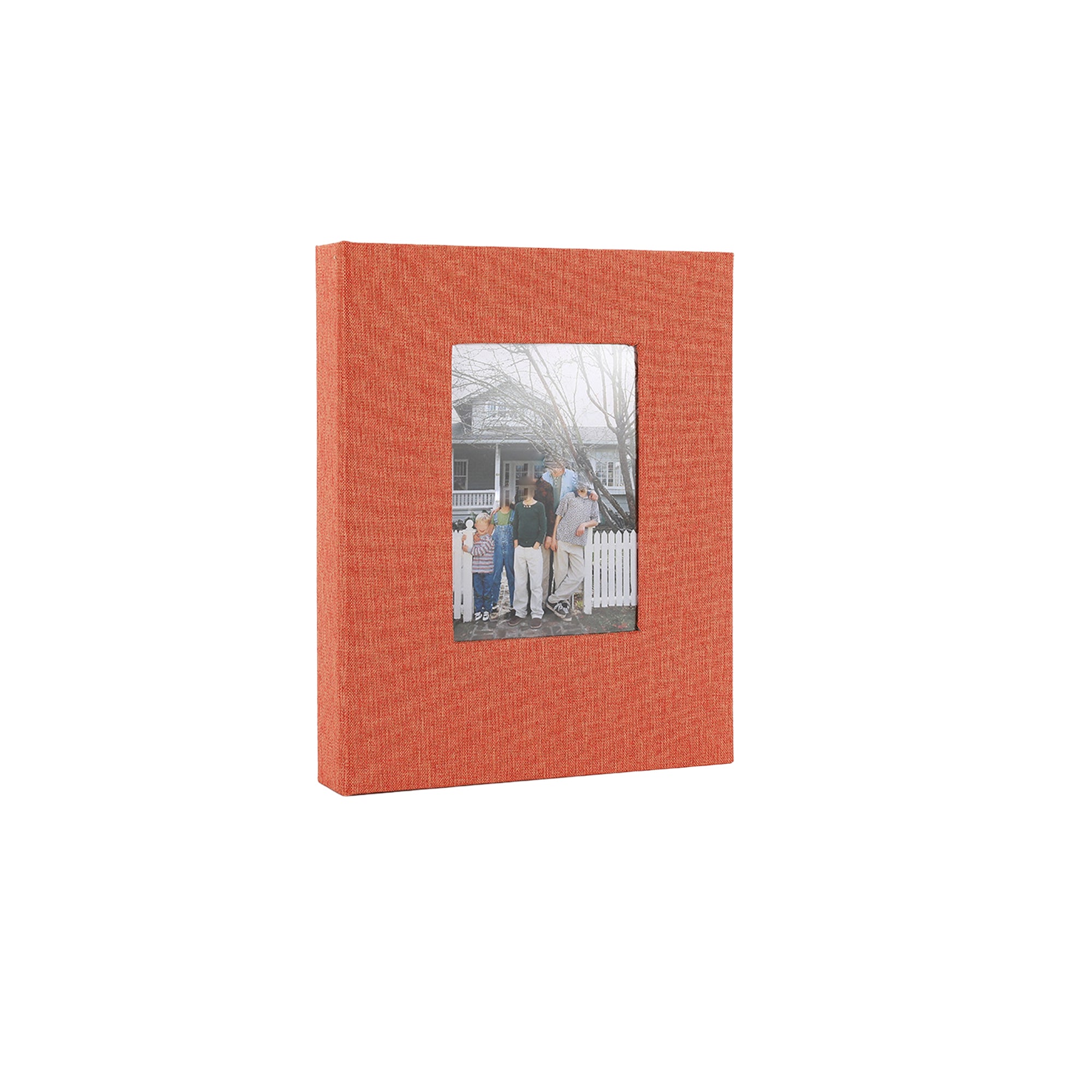 Fabric Linen Hardcover Photo Album 4x6 Inch Window Scrapbook