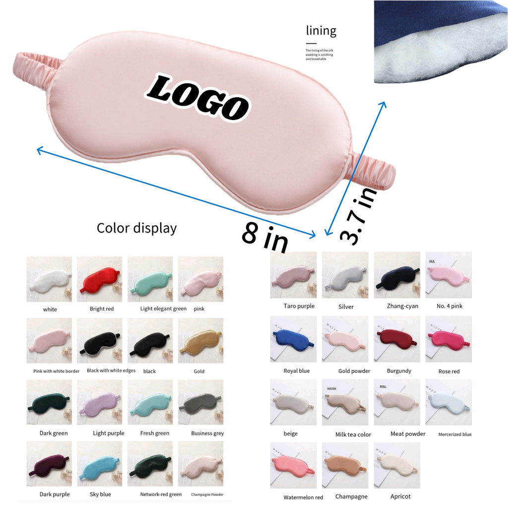Simulated Silk Eye Mask With Elastic Band