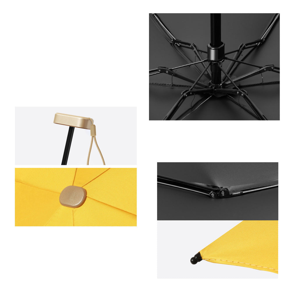 Flat Handle Sunshade Folding Umbrella