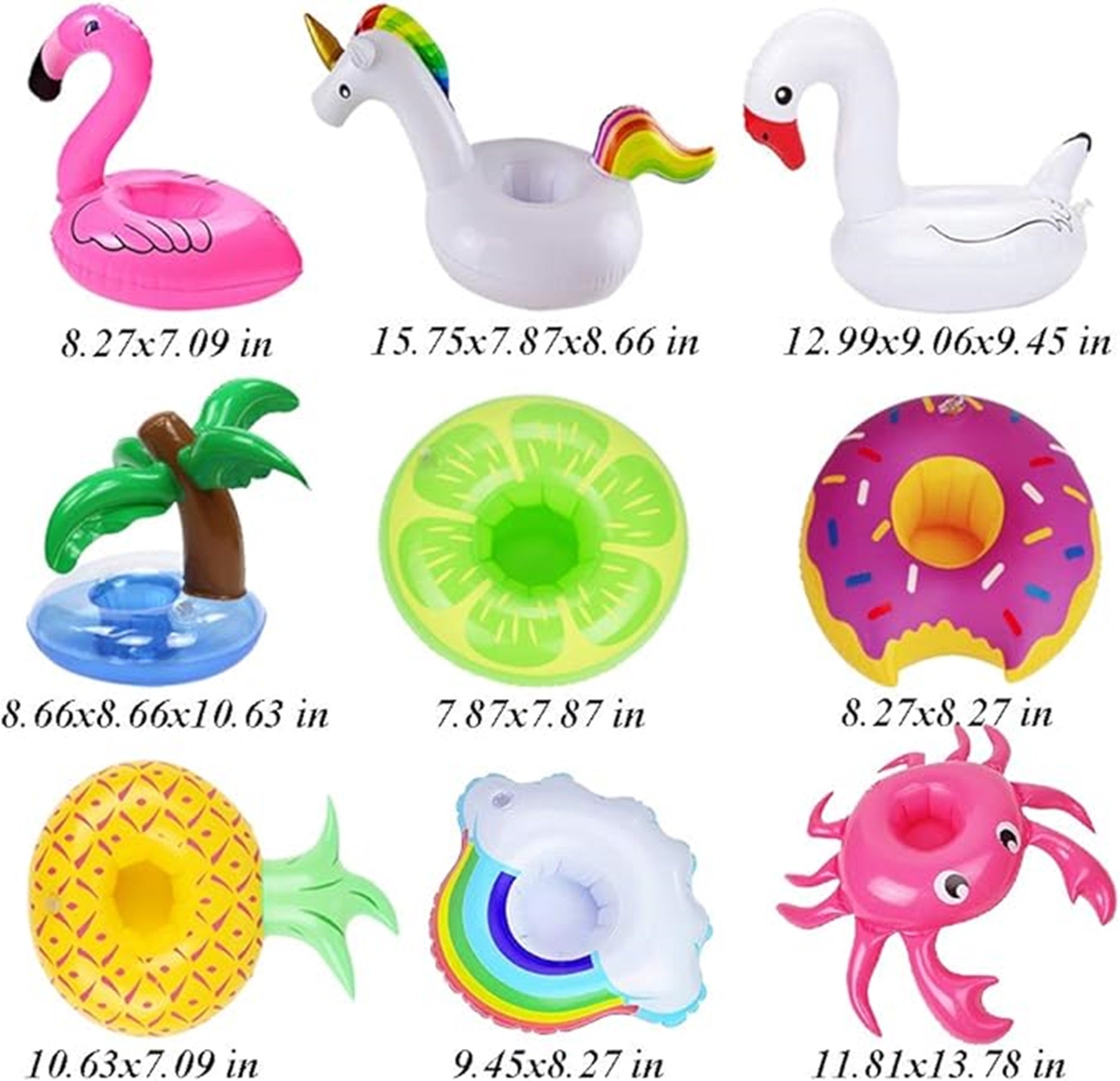 Inflatable All Kinds Of Floating Cup Holders Water Trays