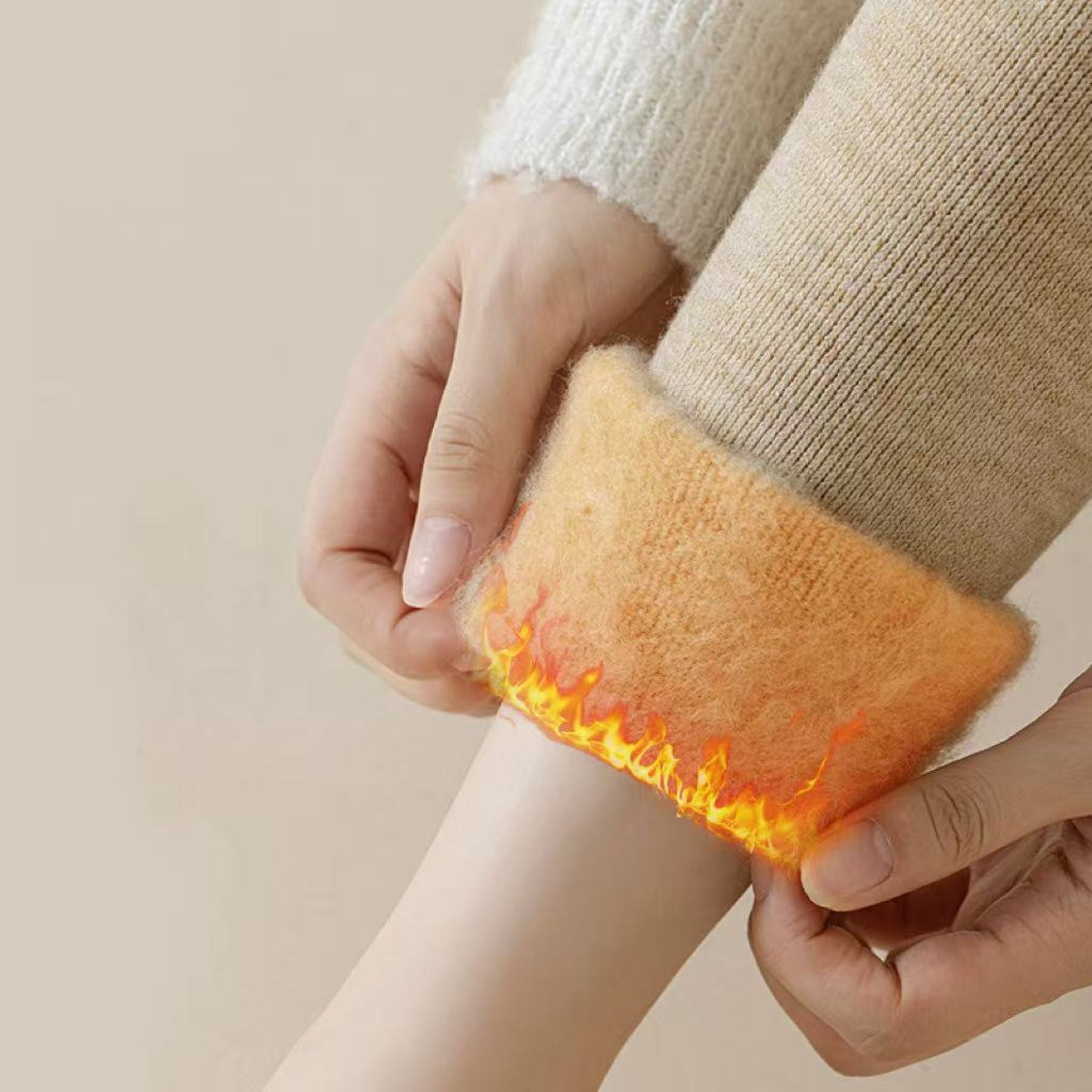 Warmth-Preserving Cashmere Knee Pads