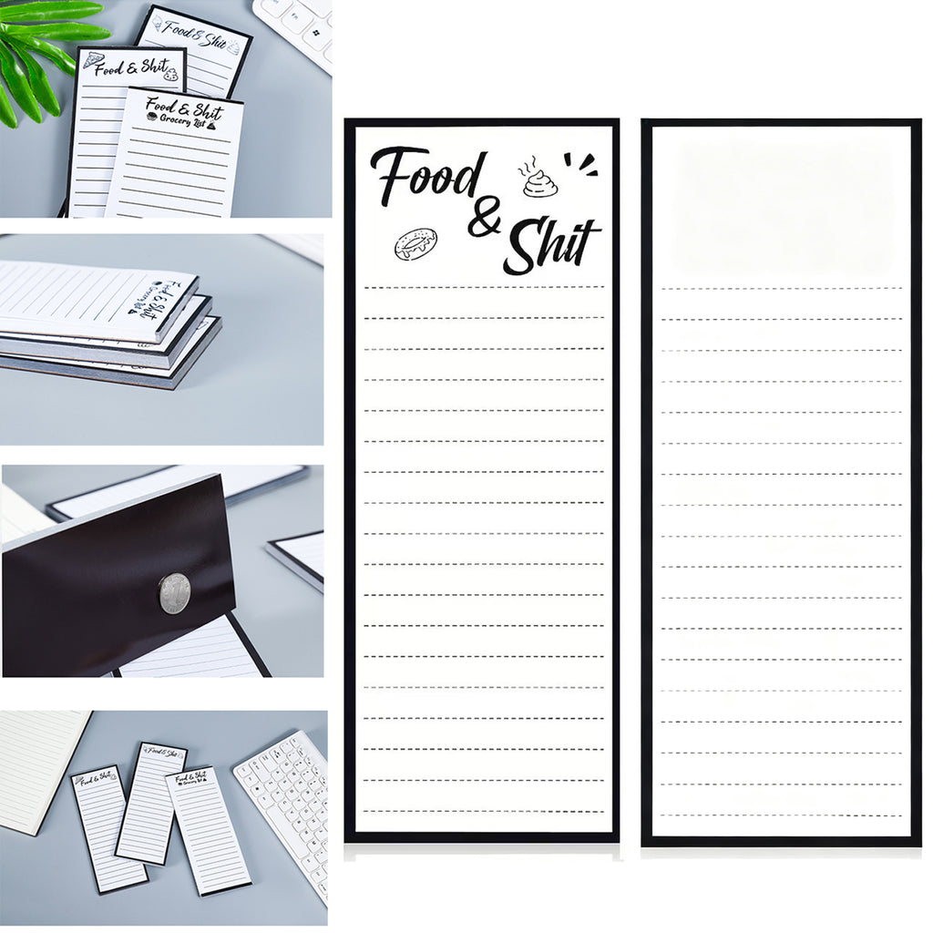 Magnetic Grocery List Notepad