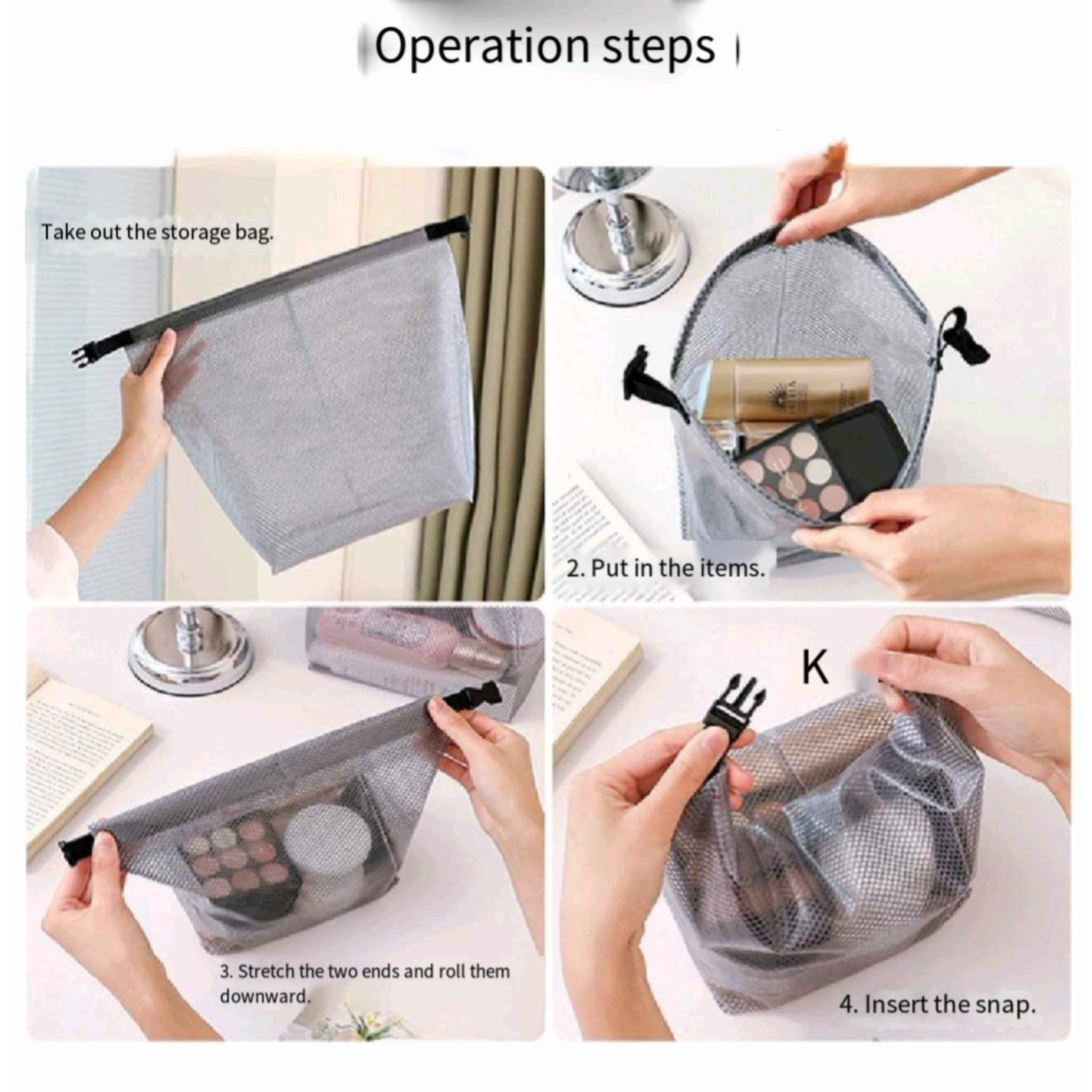 Waterproof Drawstring Pouch Large Capacity Travel Gym Swim