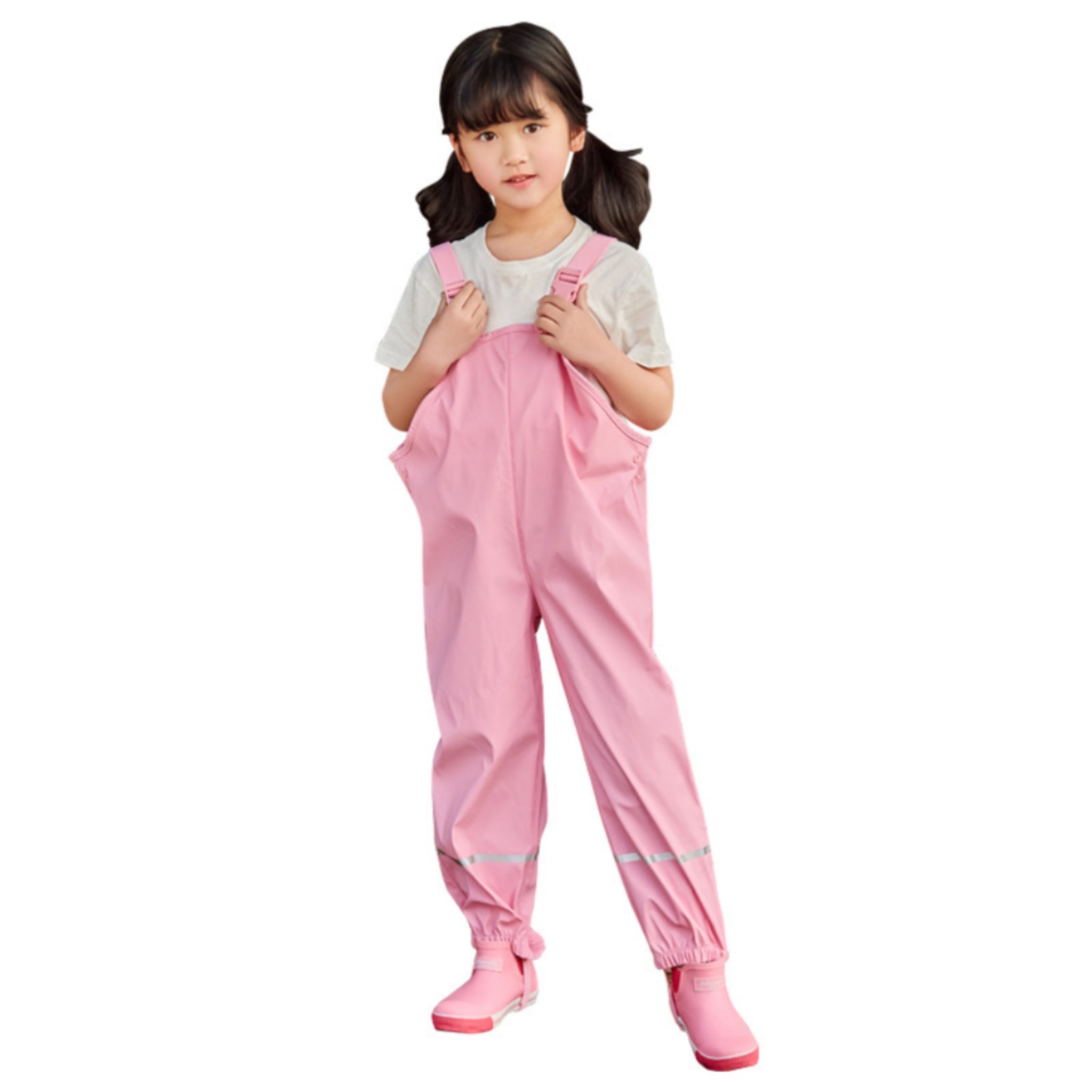 2T - 5T Kids Waterproof Overalls With Reflective Strips