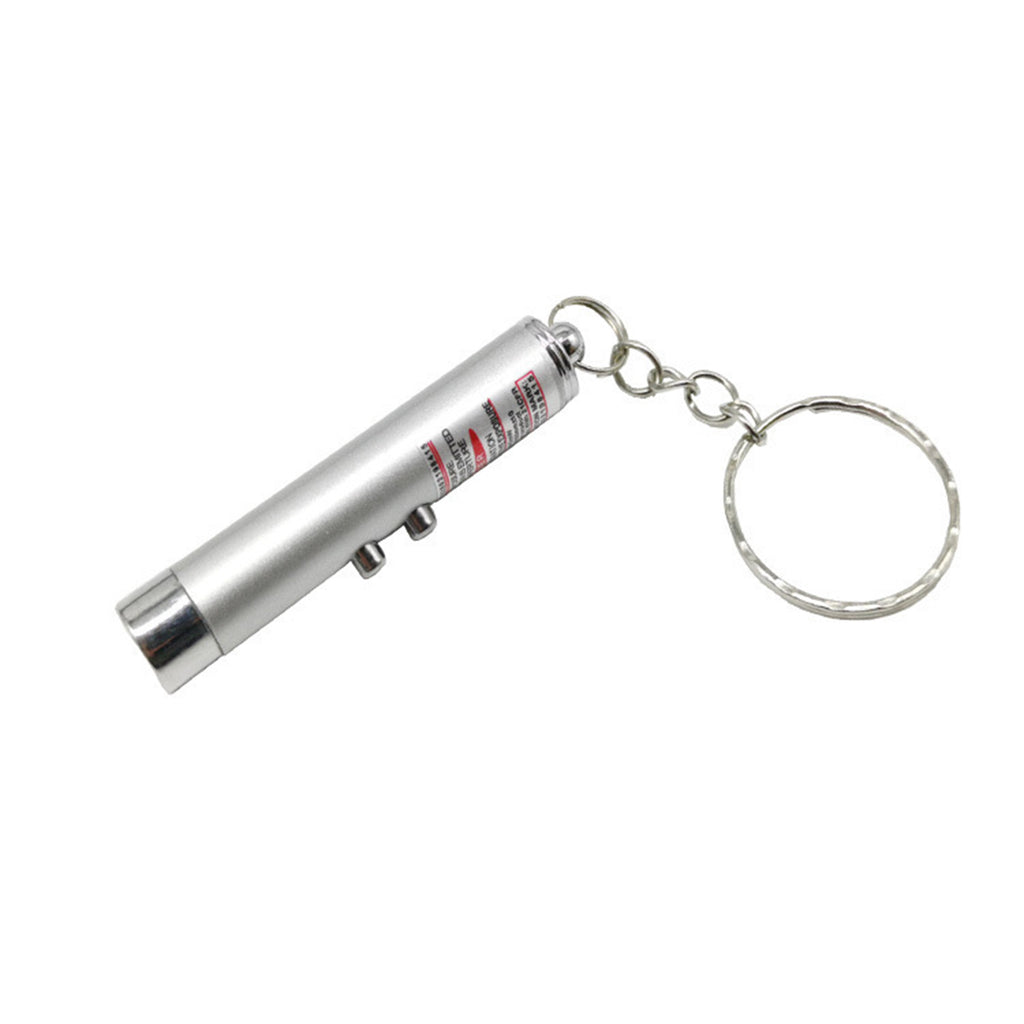 6 Pcs Cat Toys Laser Pointer Mini Keychain Set