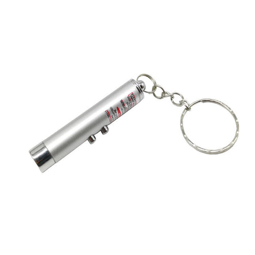 6 Pcs Cat Toys Laser Pointer Mini Keychain Set