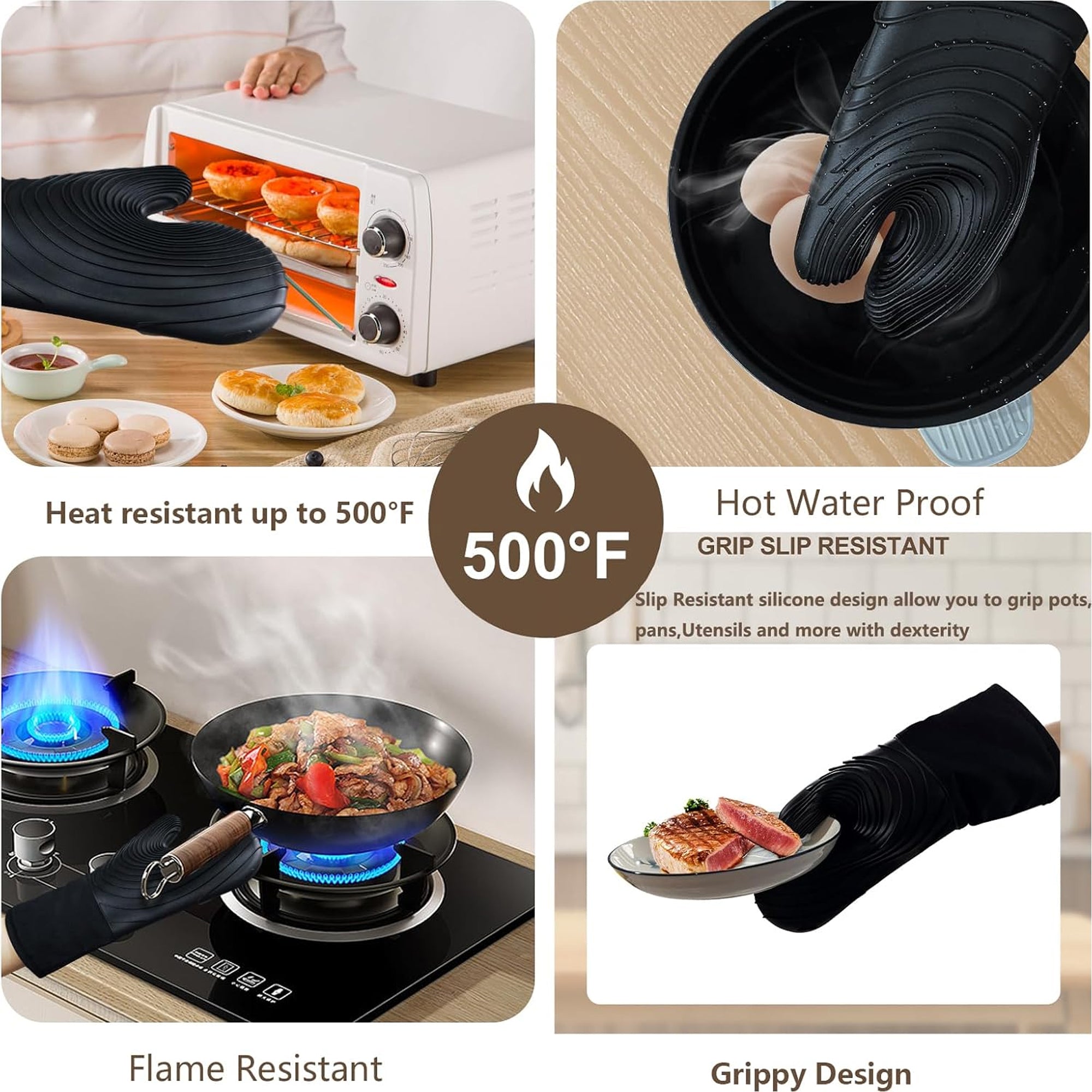 Silicone Oven Mitts