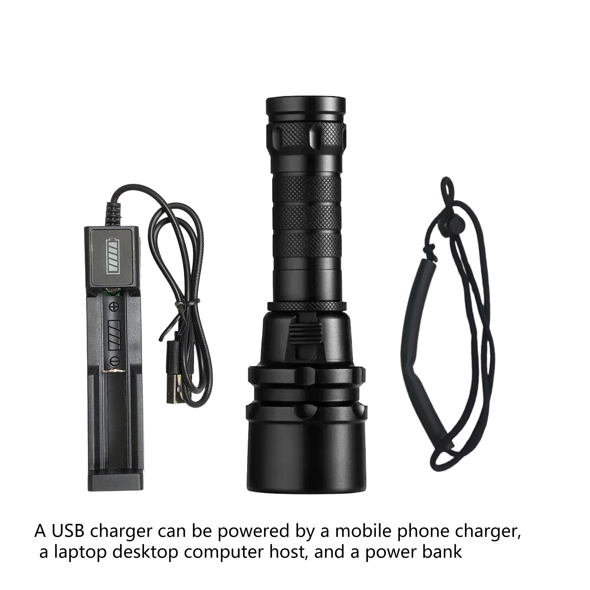 Scuba Diving Flashlight Torch 2000 Lumen IPX8 Waterproof
