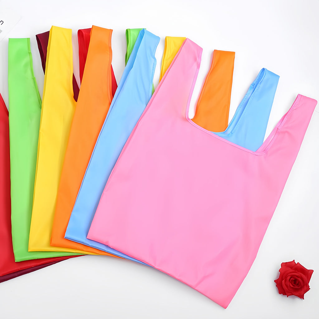Foldable Shopping Tote Bag With Small Pocket