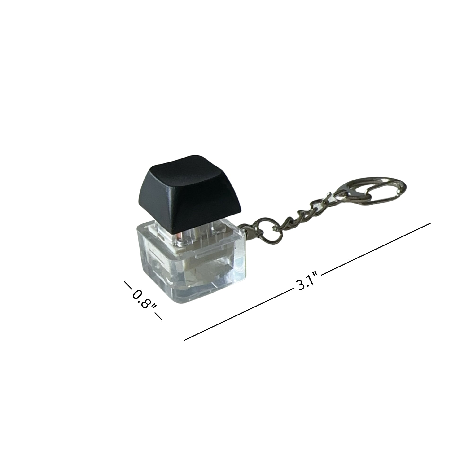 Lighted Stress Relieving Button Keychain