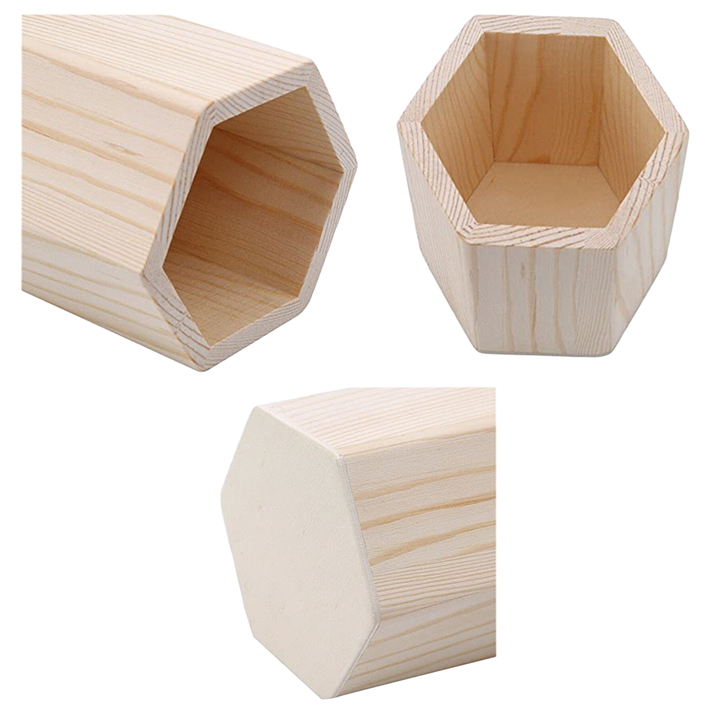 Wooden Pen Container