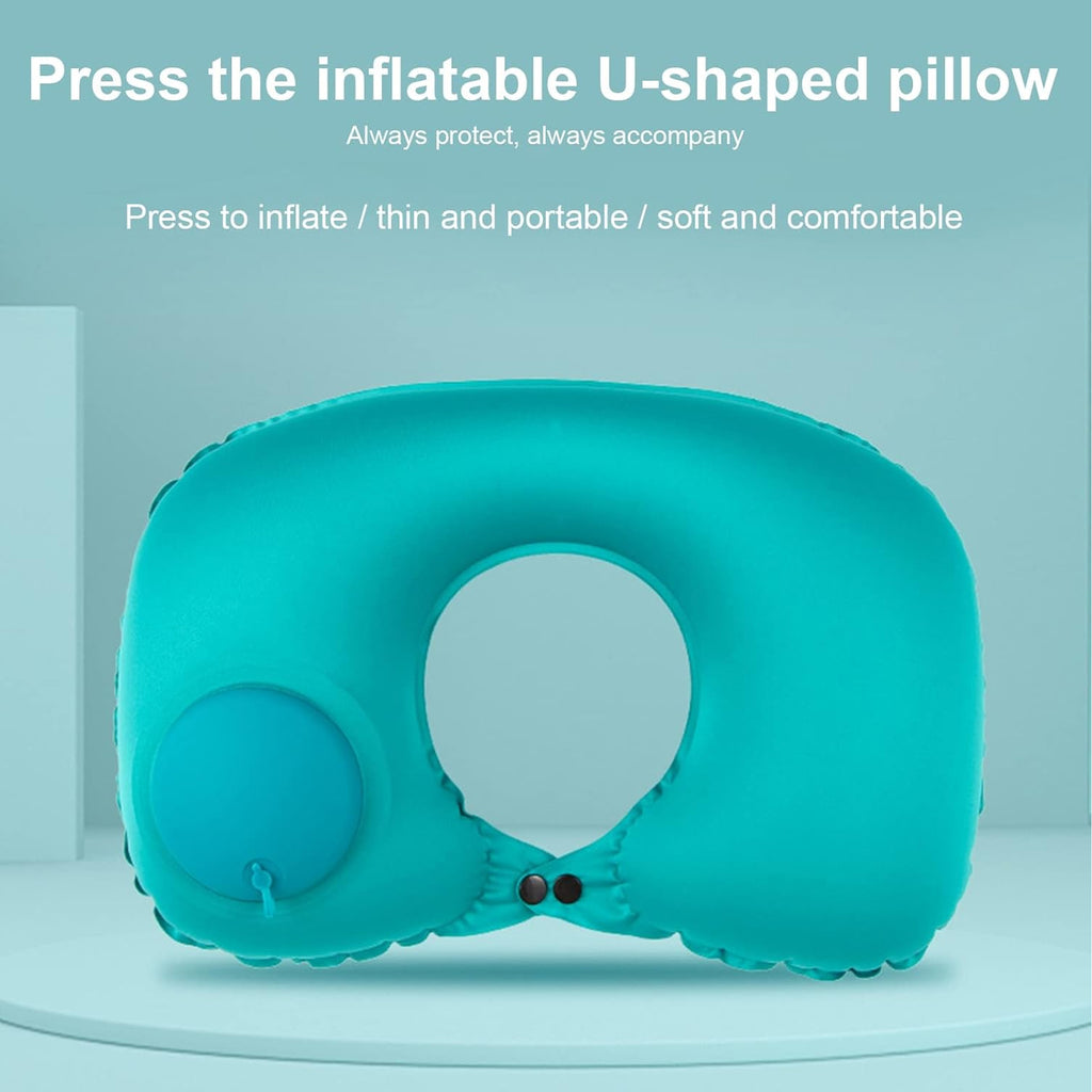Press Type Inflatable U-Shaped Pillow