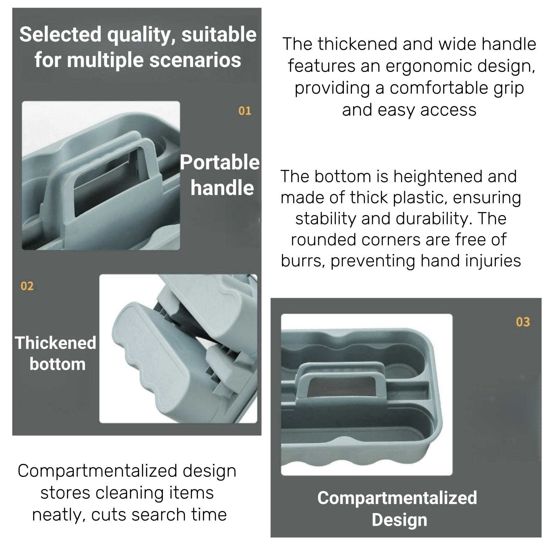 Handheld Cleaning Tool Storage Basket