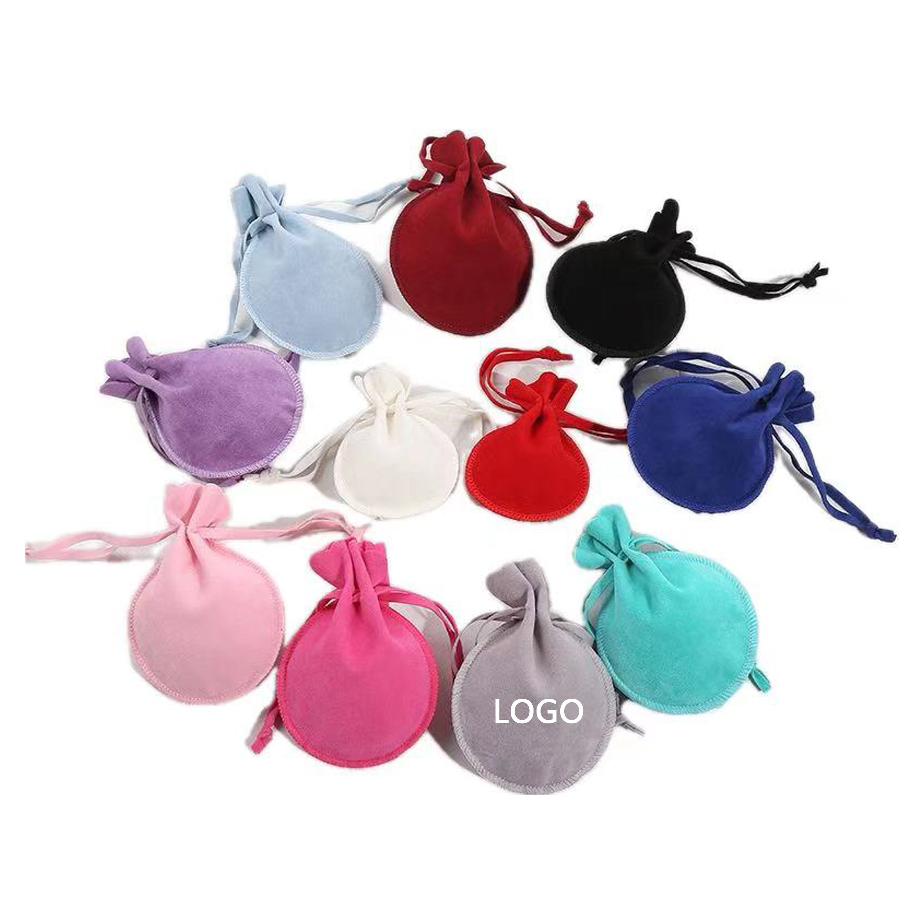 Colorful Velvet Drawstring Pouch