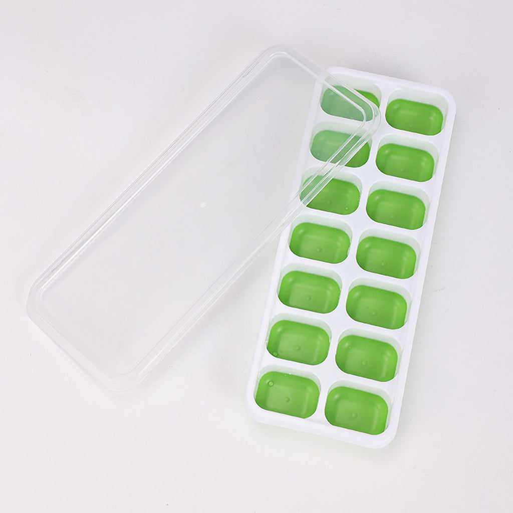14 Cubes Silicone Ice Cube Tray With Easy-Release