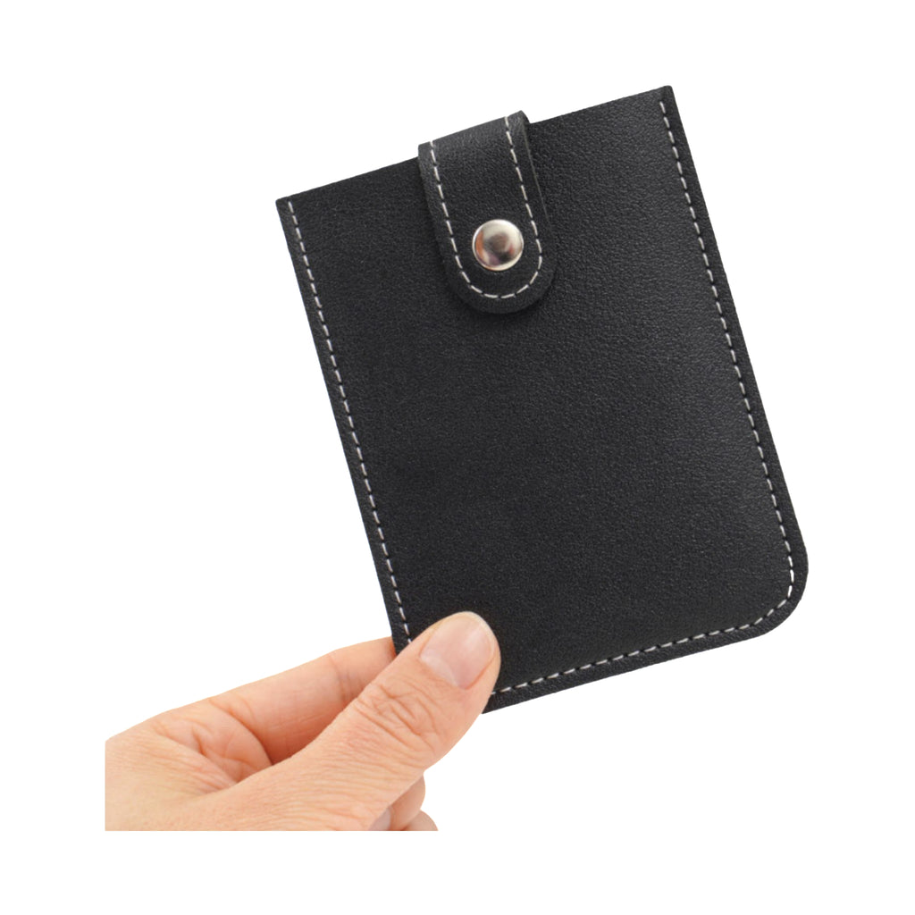 Faux Leather Pull Out Multi Slot Commute Card Holder
