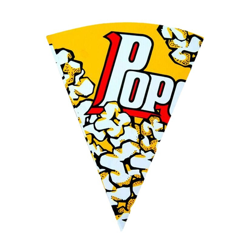 Hand-Held Triangular Conical Popcorn Paper Cup Tube