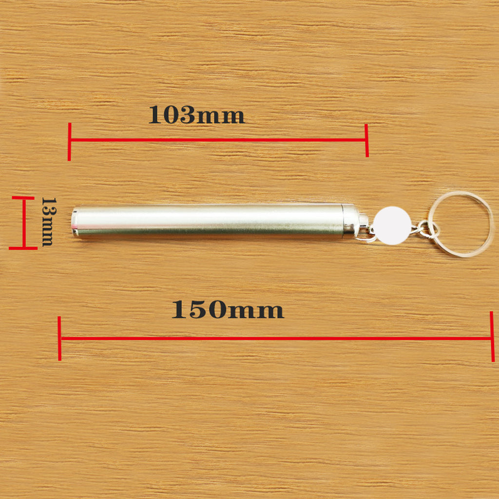Stainless Steel High Brightness Led Flashlight With Keychain