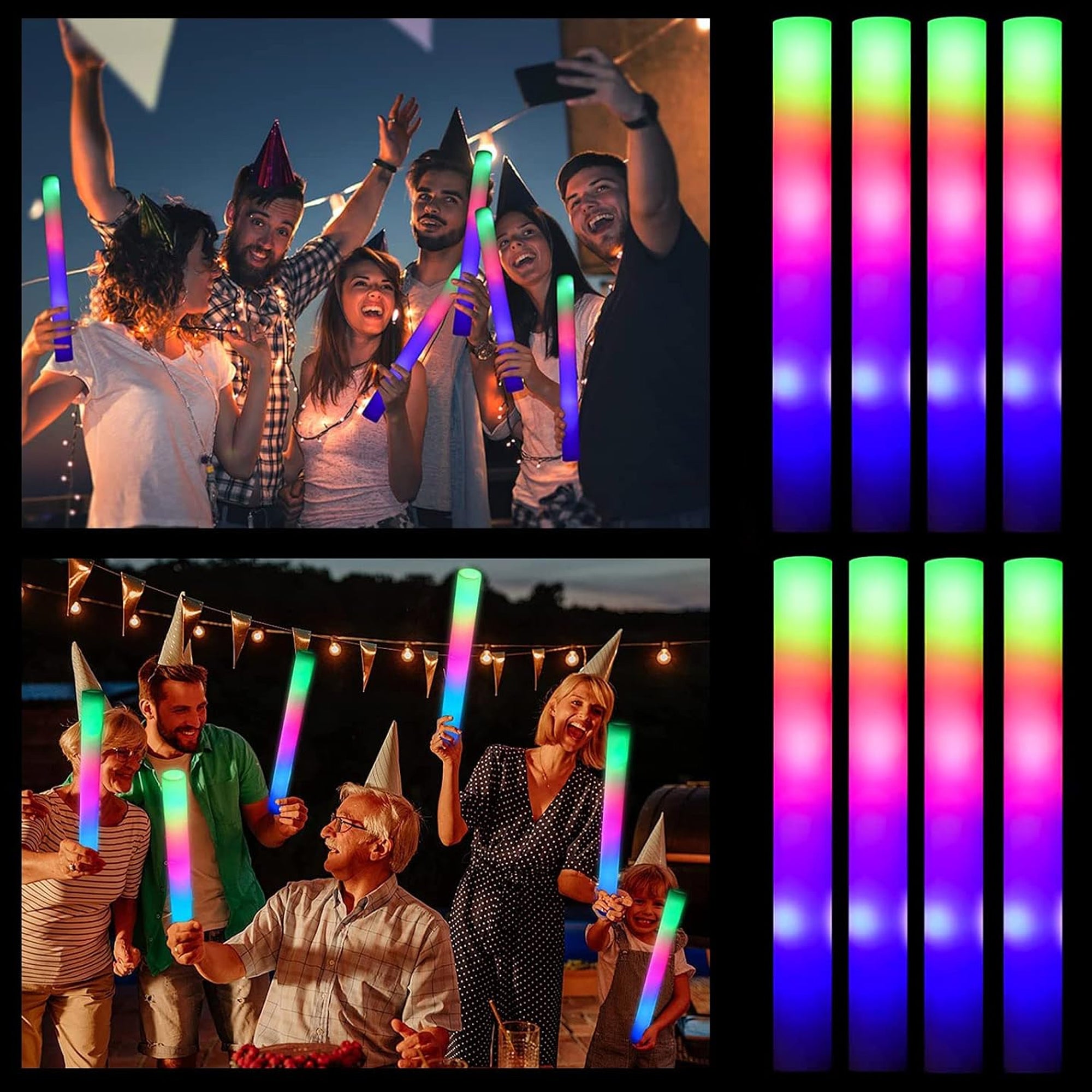 Led Foam Sticks Multi Color