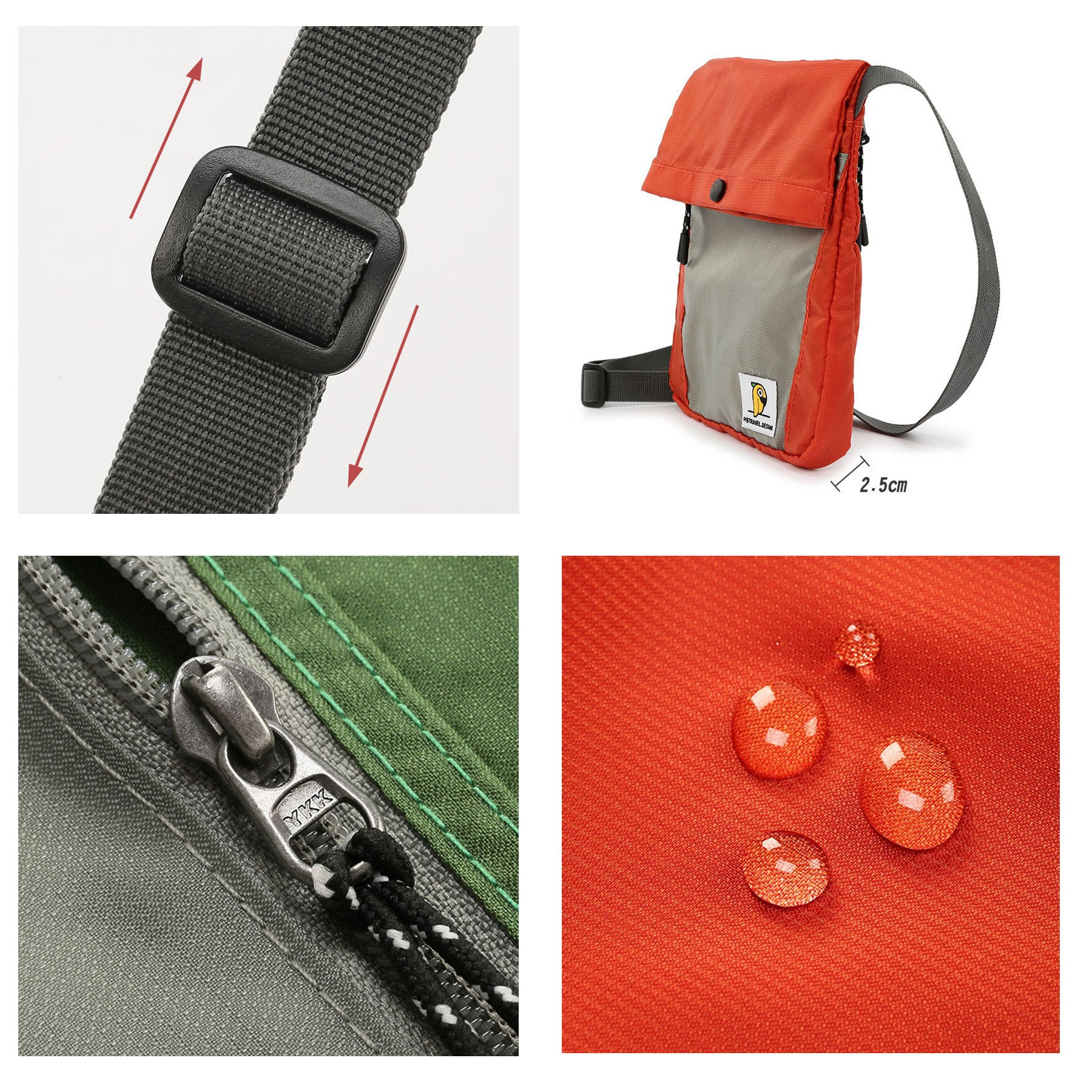 Flip Slim Travel Outdoor Sports Fashion Youth Crossbody Bag