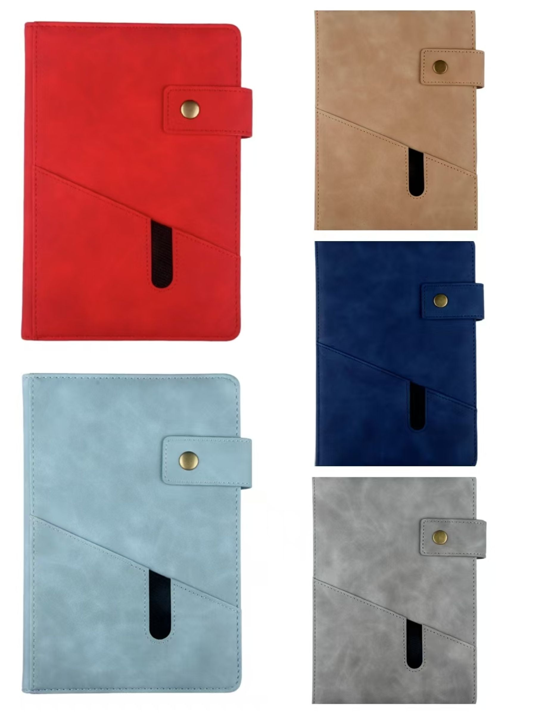 Buckled Imitation Leather Notebook